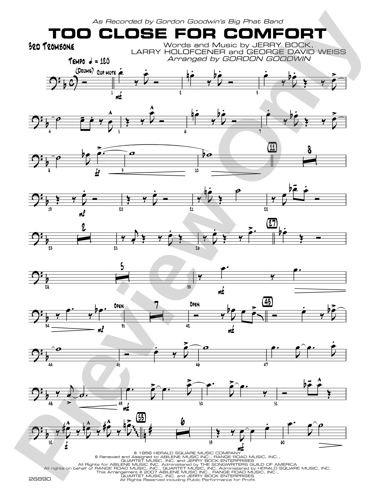 Too Close for Comfort: 3rd Trombone