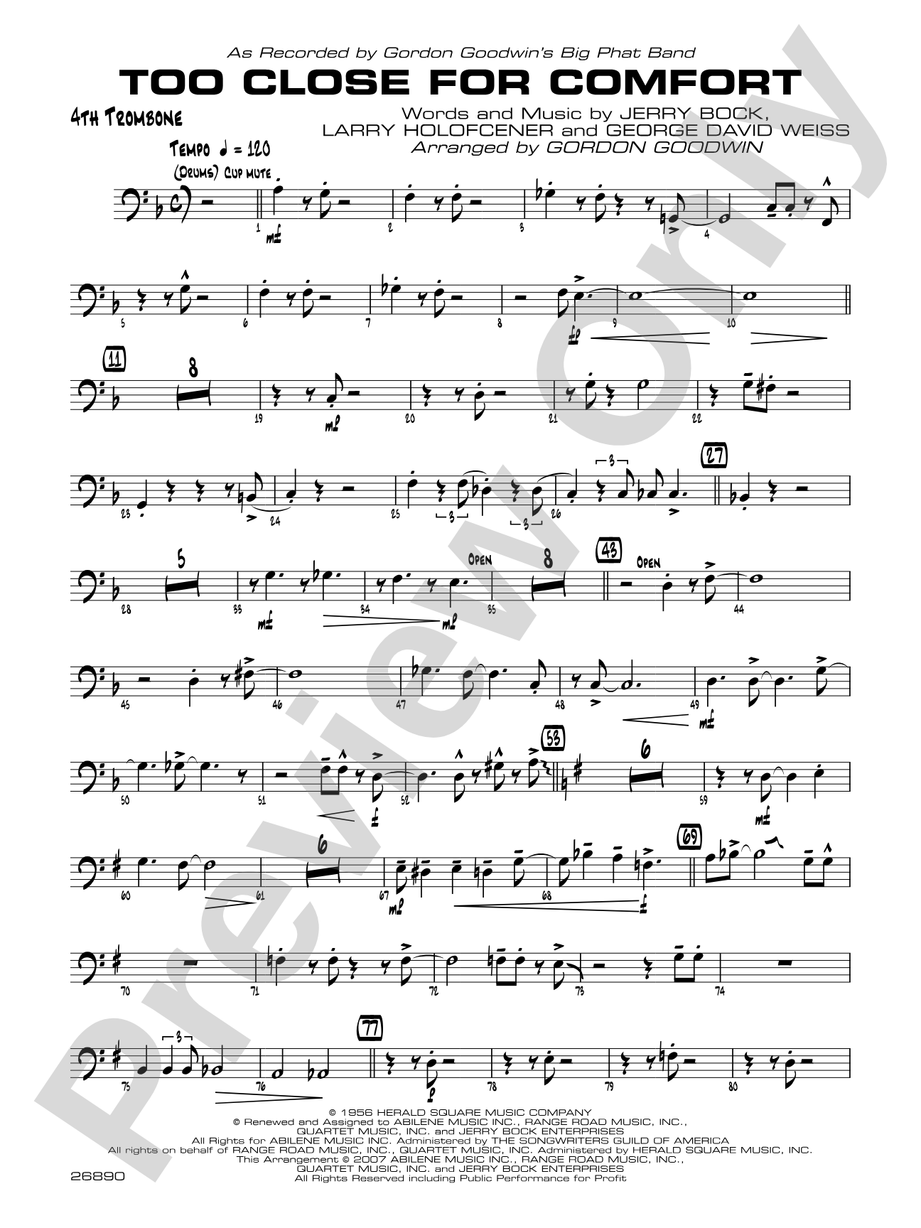 Too Close for Comfort: 4th Trombone