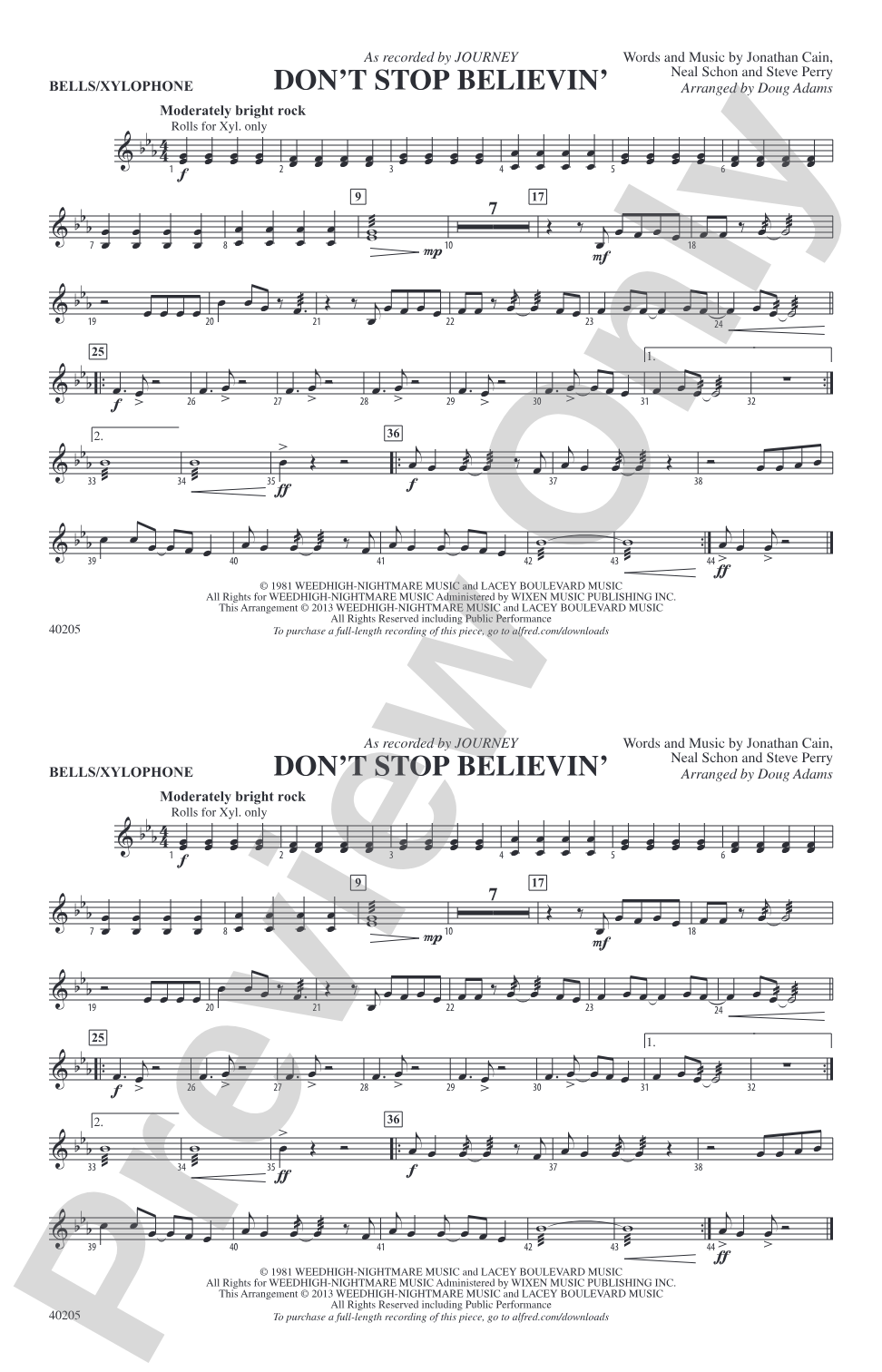 Don't Stop Believin': B-flat Bass Saxophone