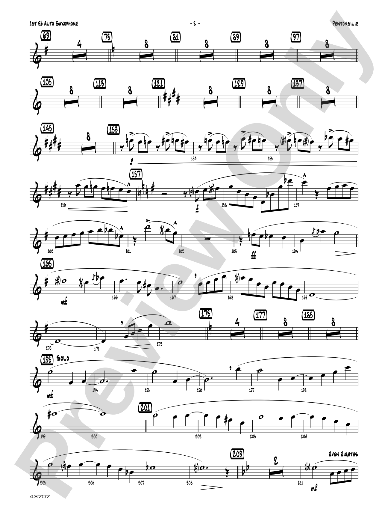 Pentonsilic: E-flat Alto Saxophone