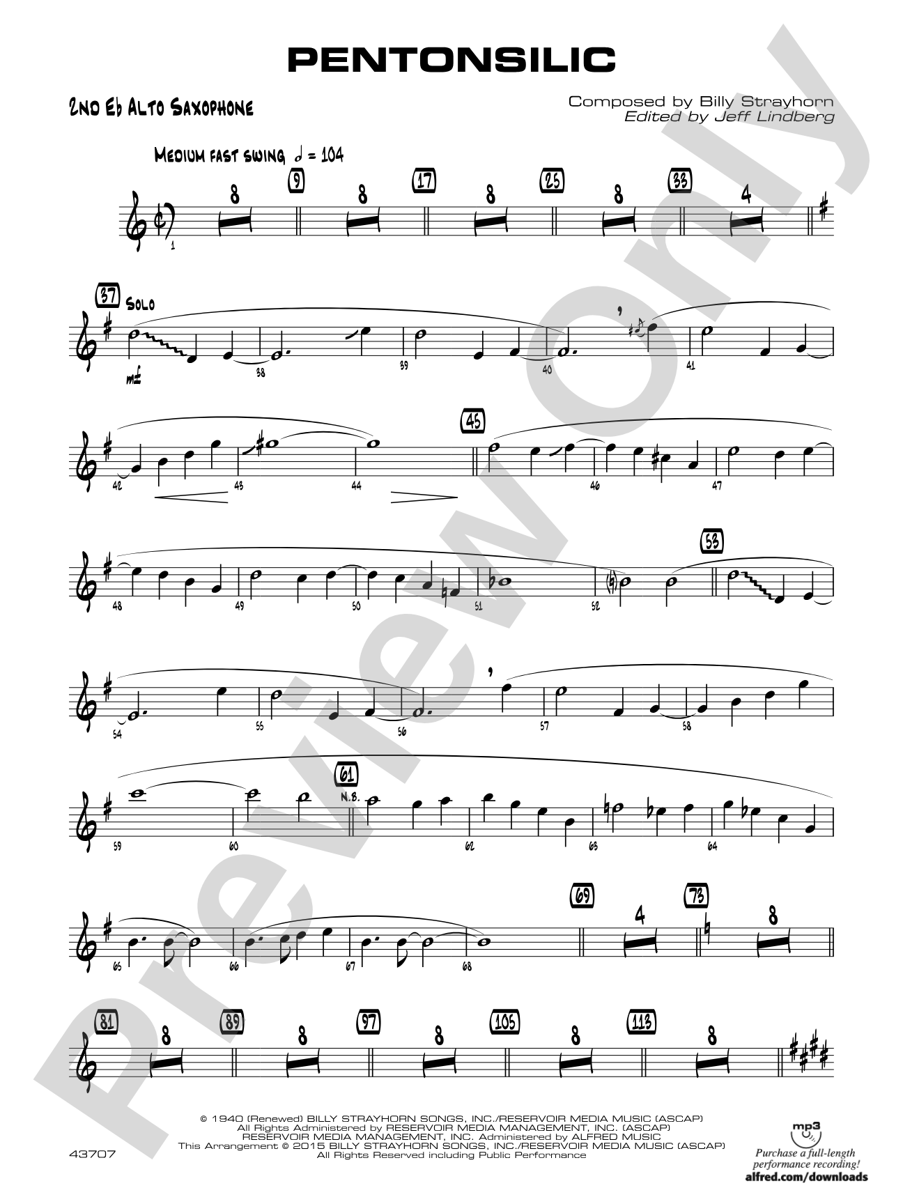 Pentonsilic: 2nd E-flat Alto Saxophone