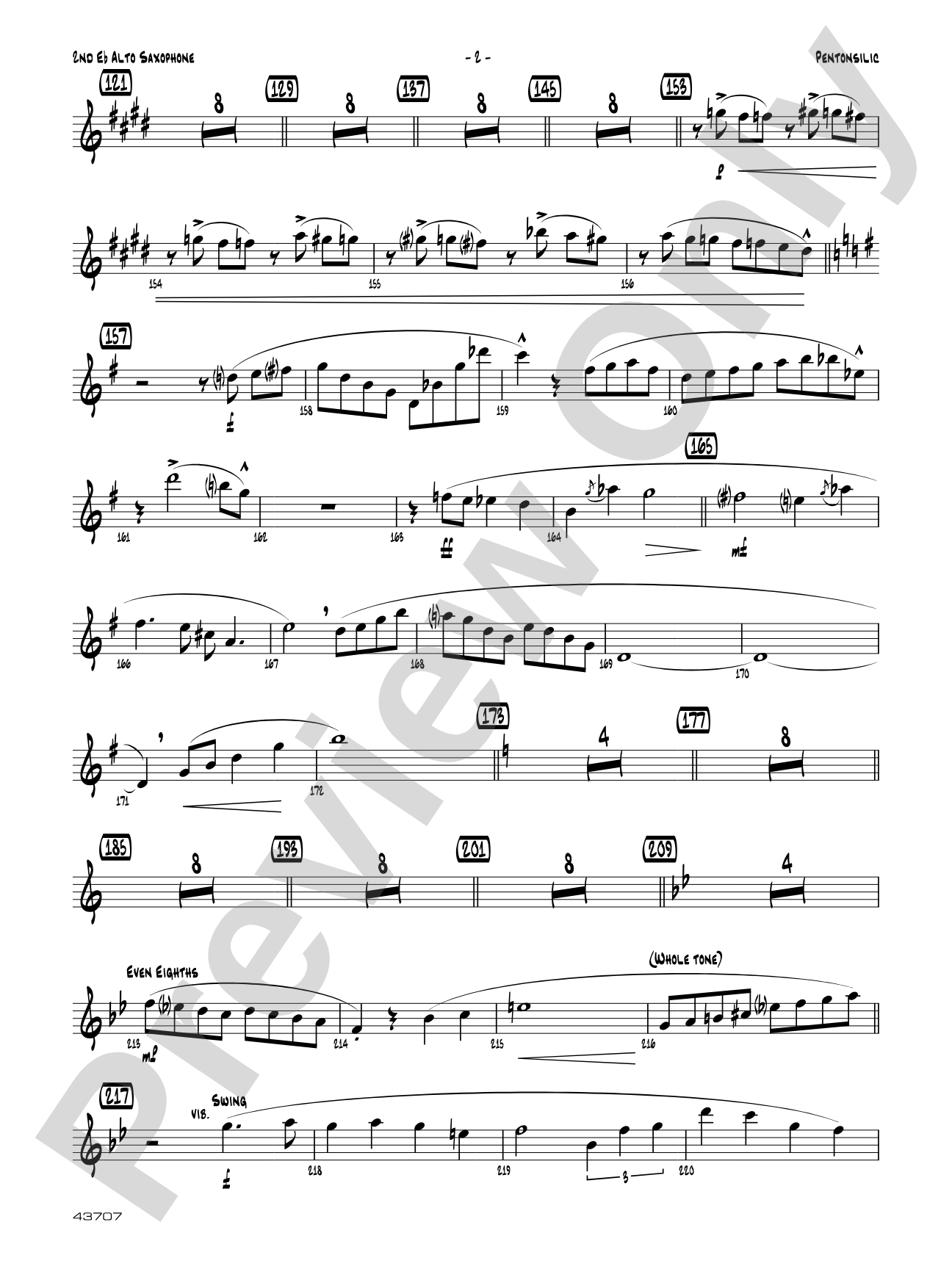 Pentonsilic: 2nd E-flat Alto Saxophone