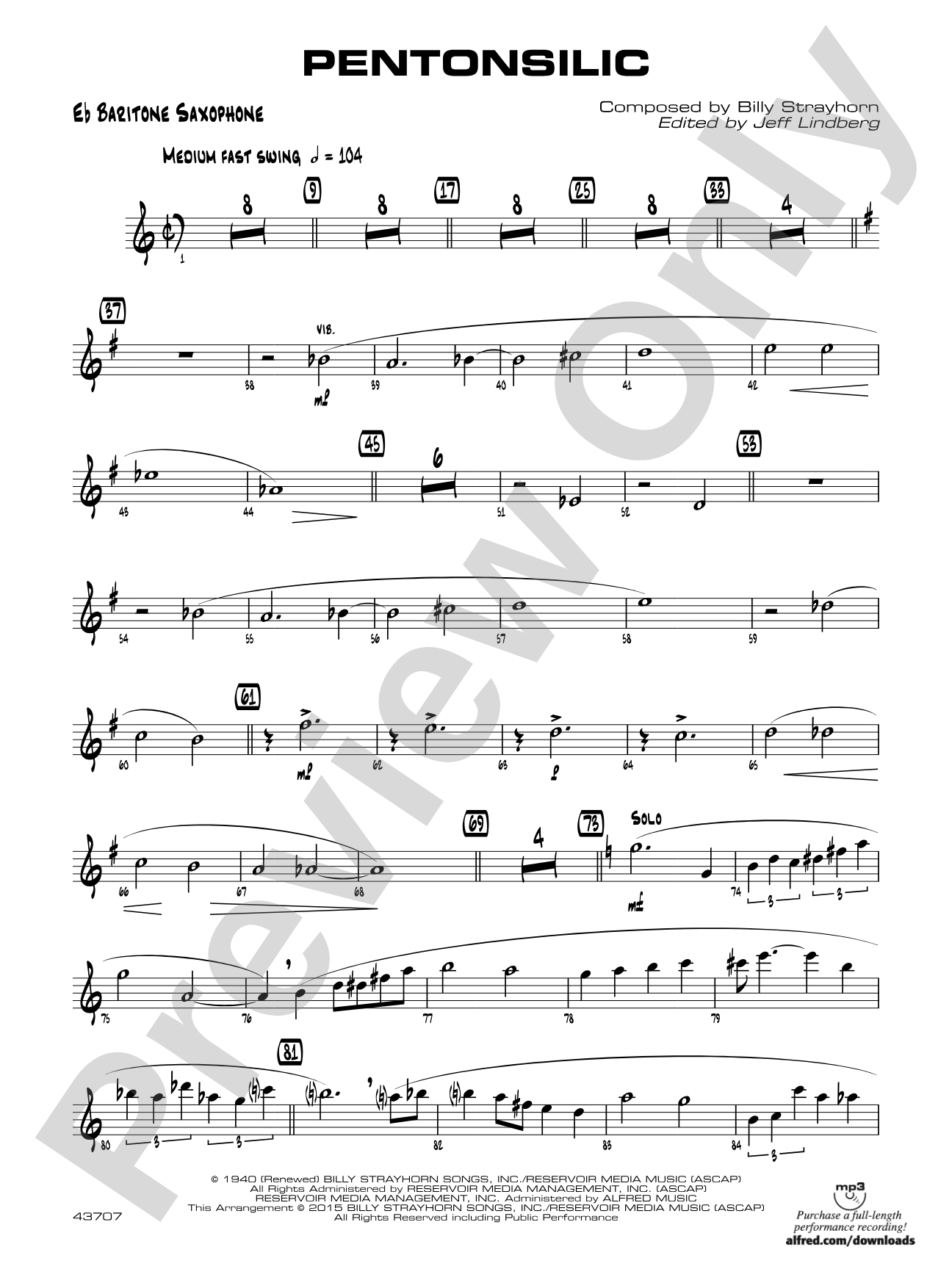Pentonsilic: E-flat Baritone Saxophone