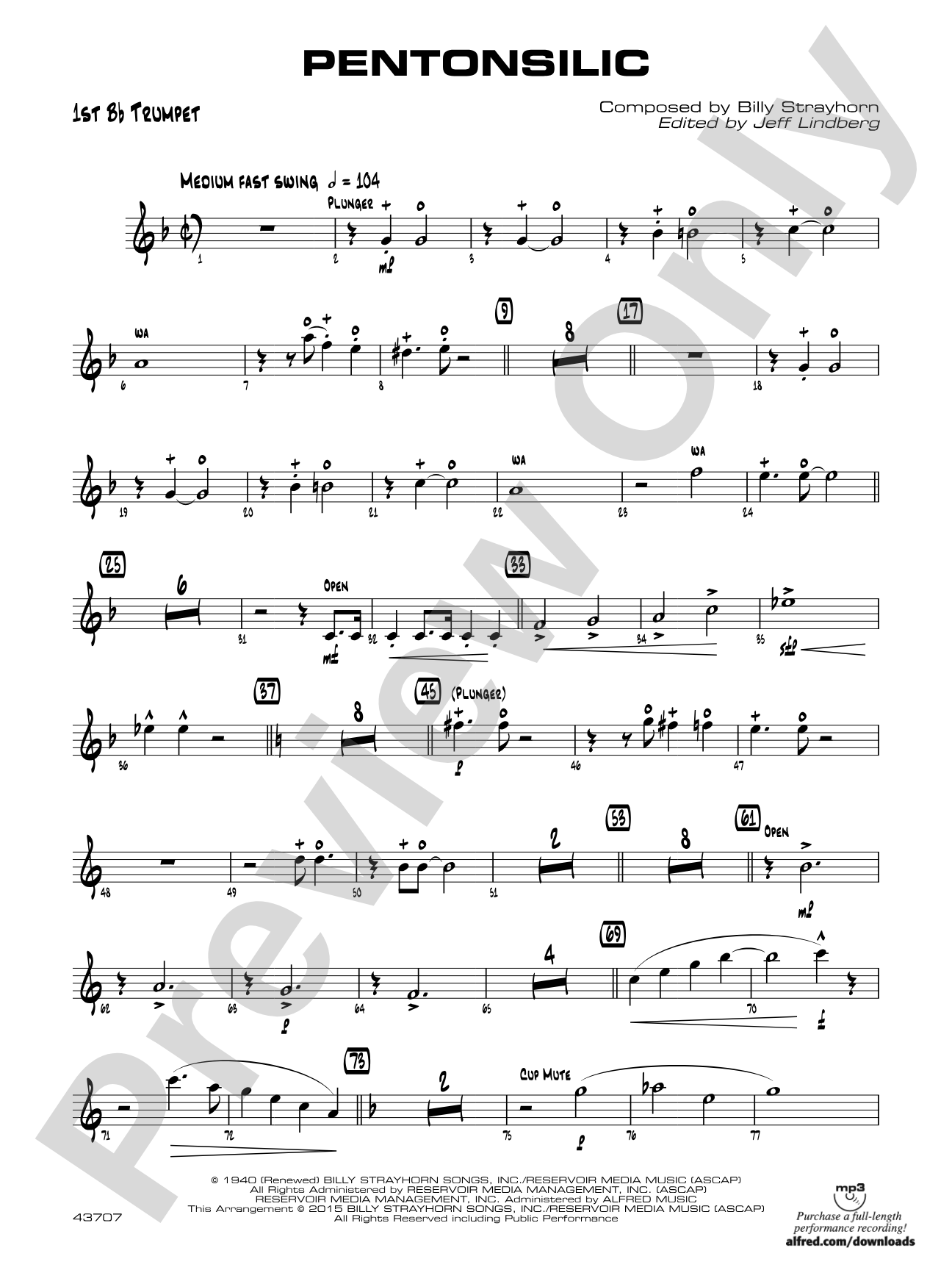 Pentonsilic: 1st B-flat Trumpet