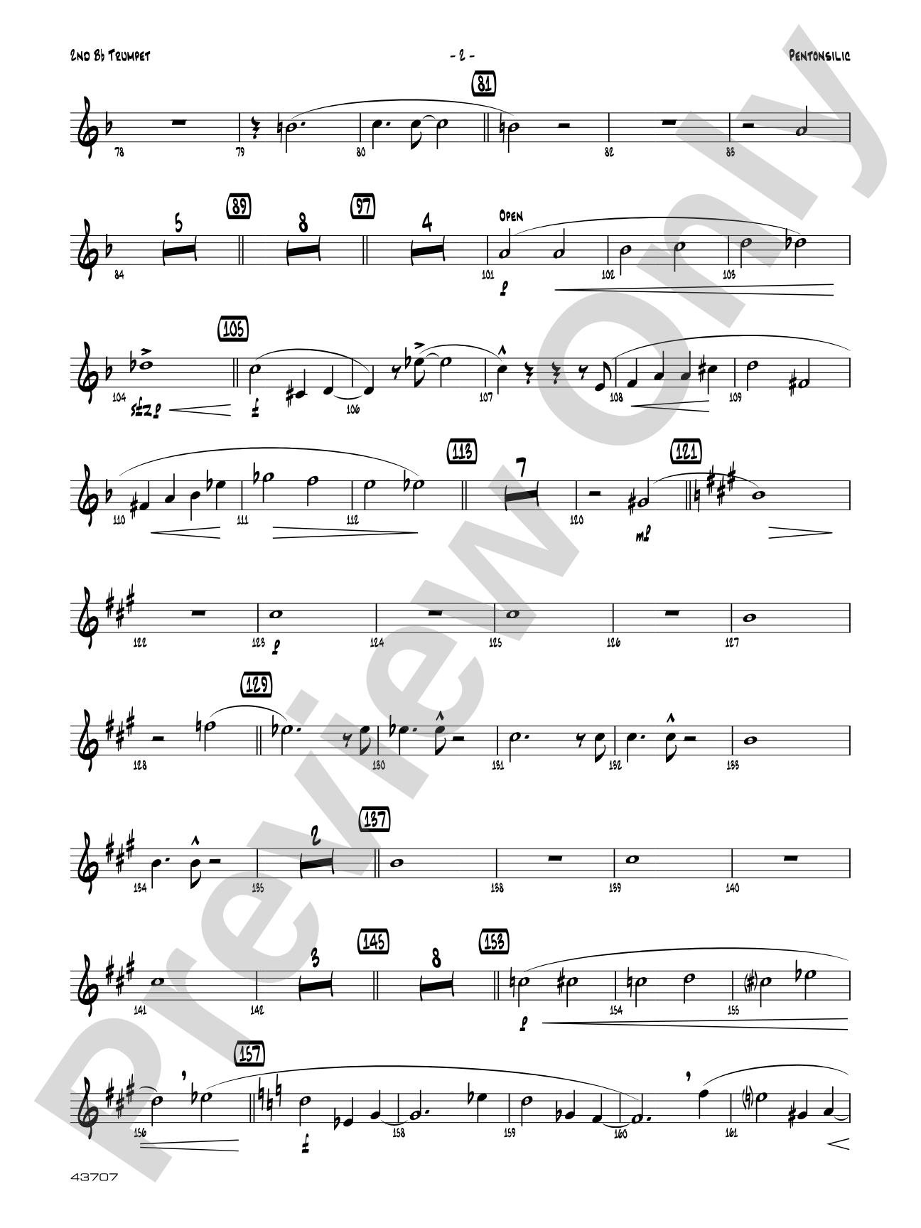 Pentonsilic: 2nd B-flat Trumpet