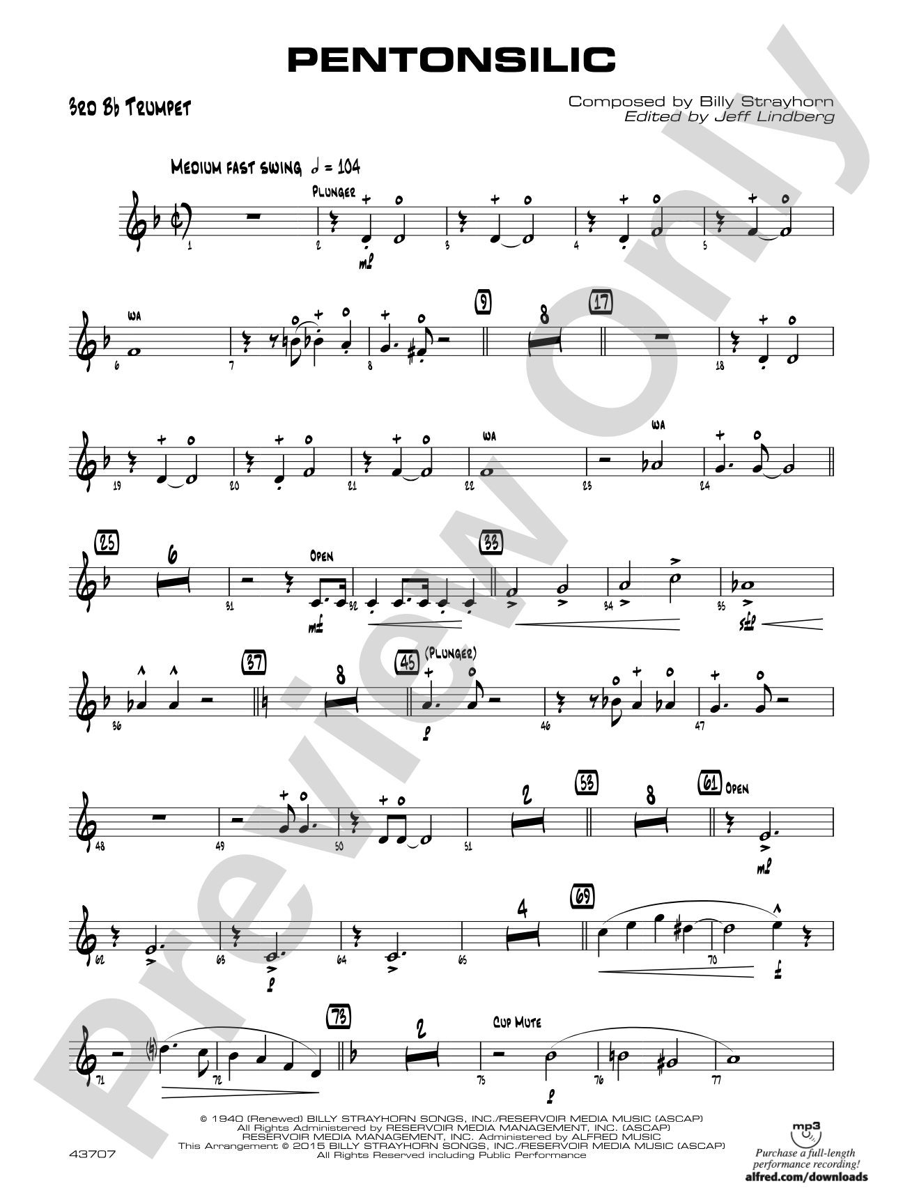 Pentonsilic: 3rd B-flat Trumpet