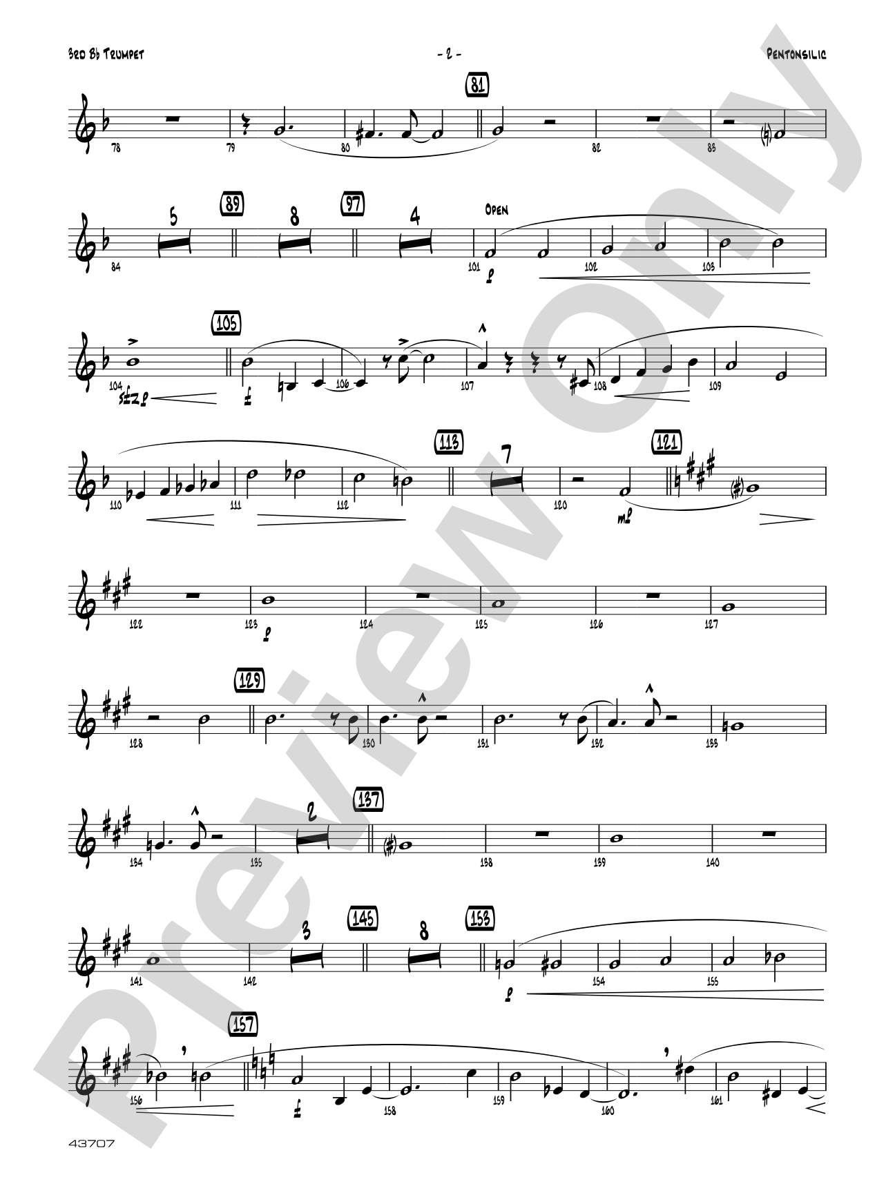 Pentonsilic: 3rd B-flat Trumpet
