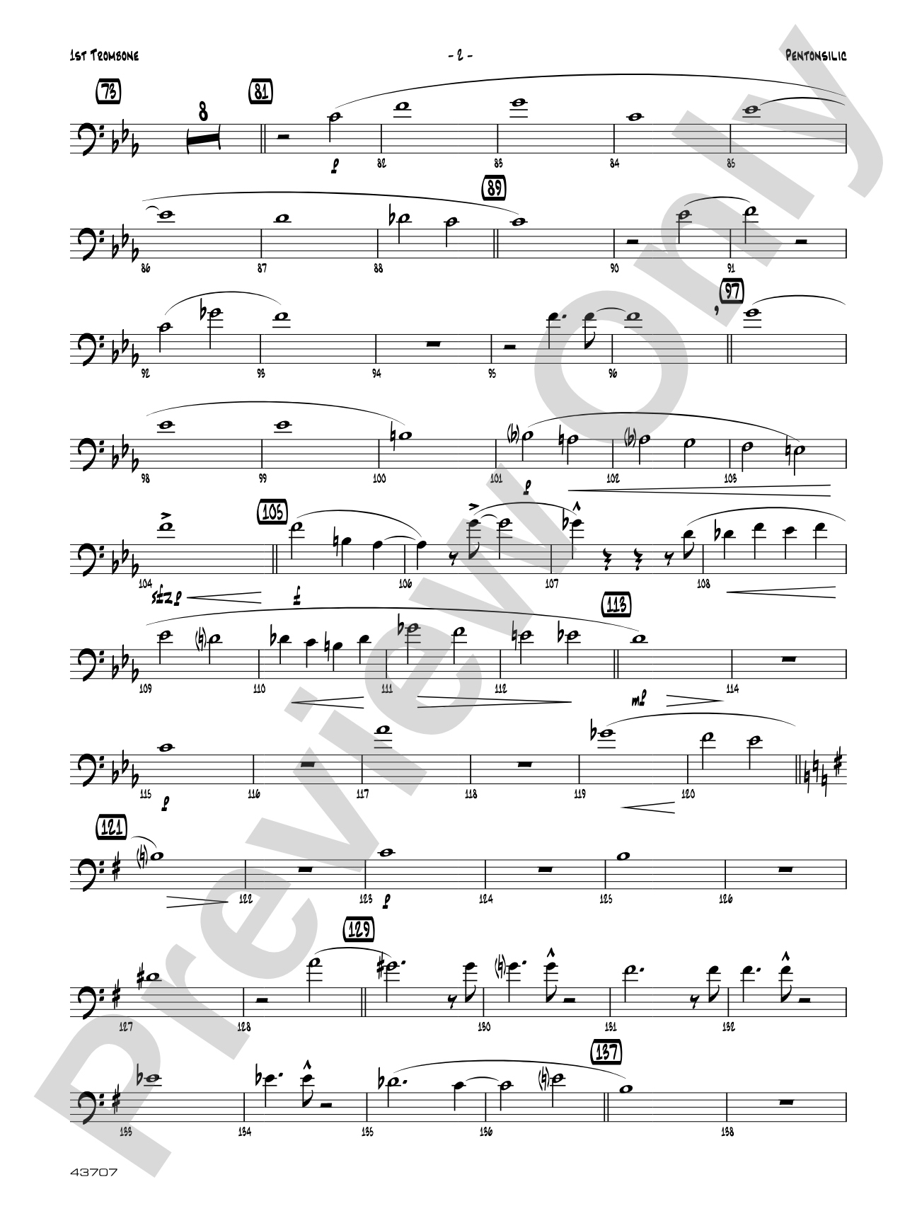 Pentonsilic: 1st Trombone