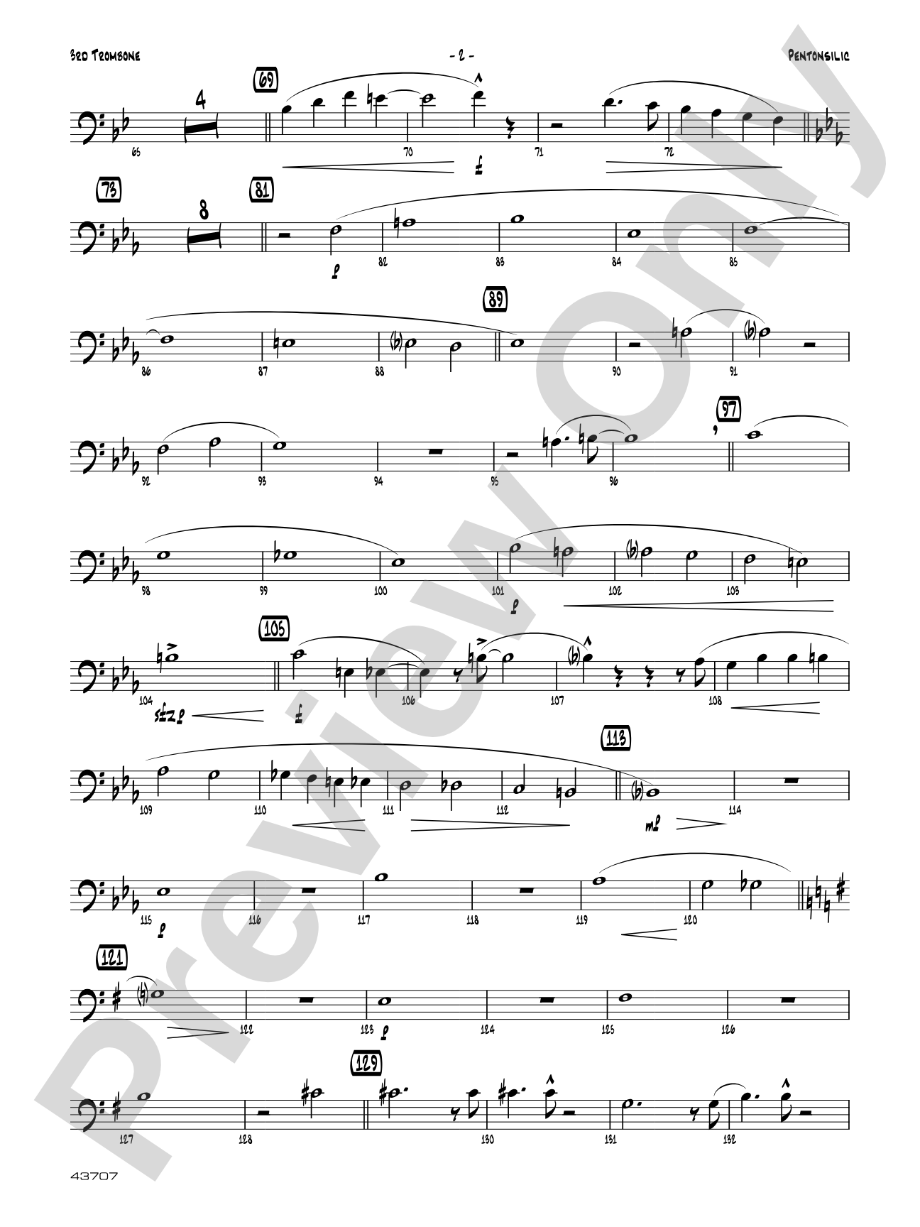 Pentonsilic: 3rd Trombone