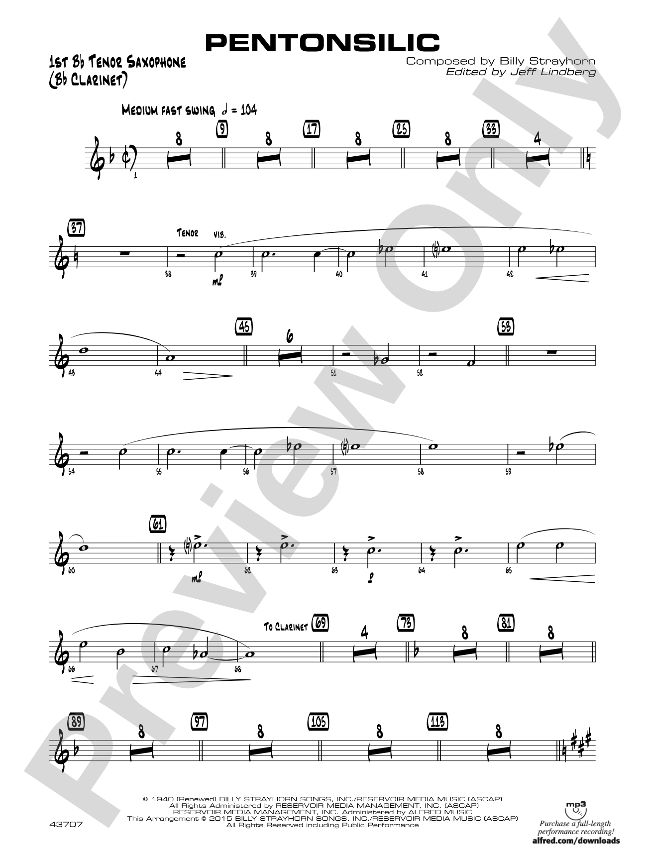 Pentonsilic: B-flat Tenor Saxophone