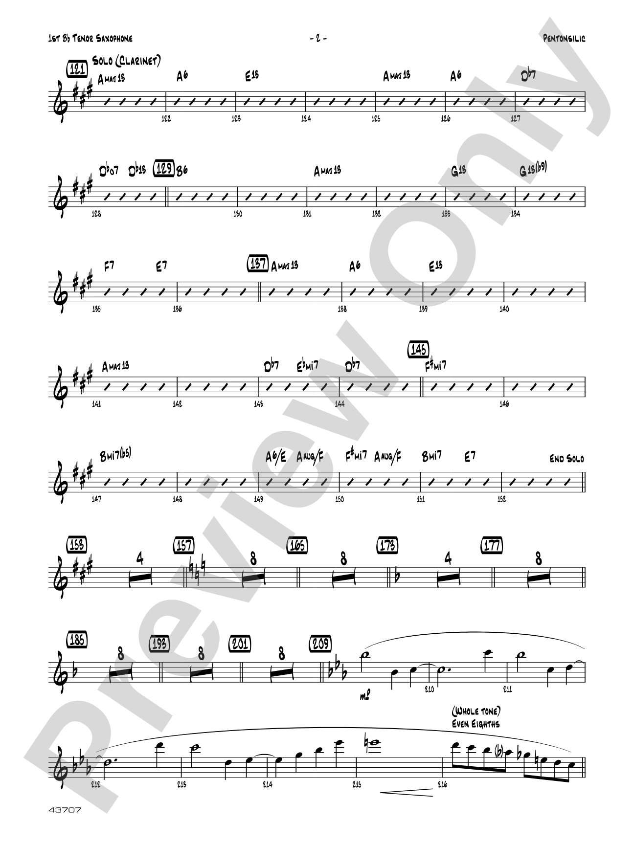 Pentonsilic: B-flat Tenor Saxophone