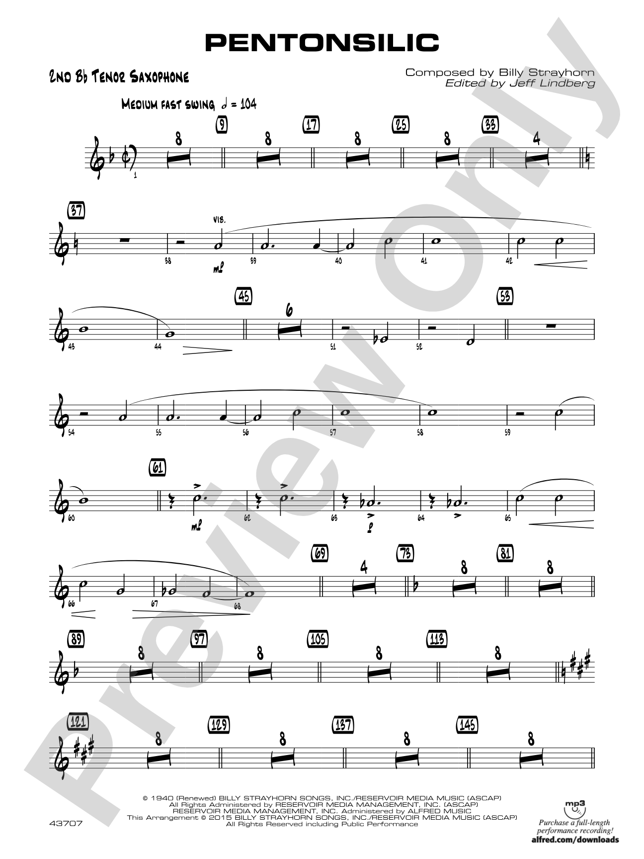 Pentonsilic: 2nd B-flat Tenor Saxophone