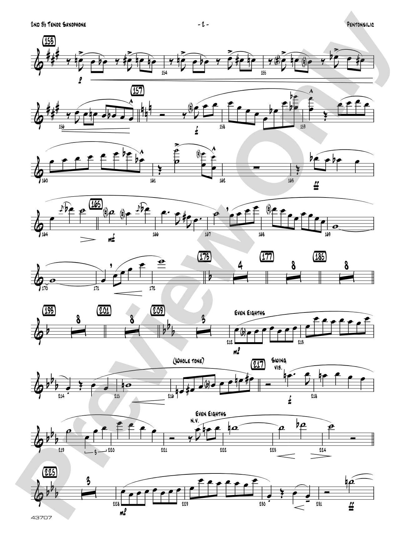 Pentonsilic: 2nd B-flat Tenor Saxophone