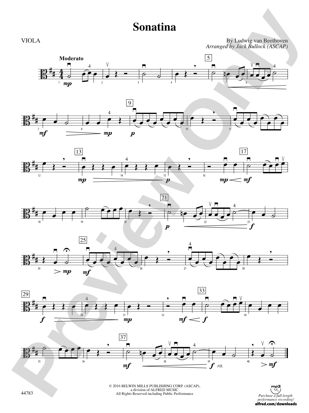Sonatina: Viola
