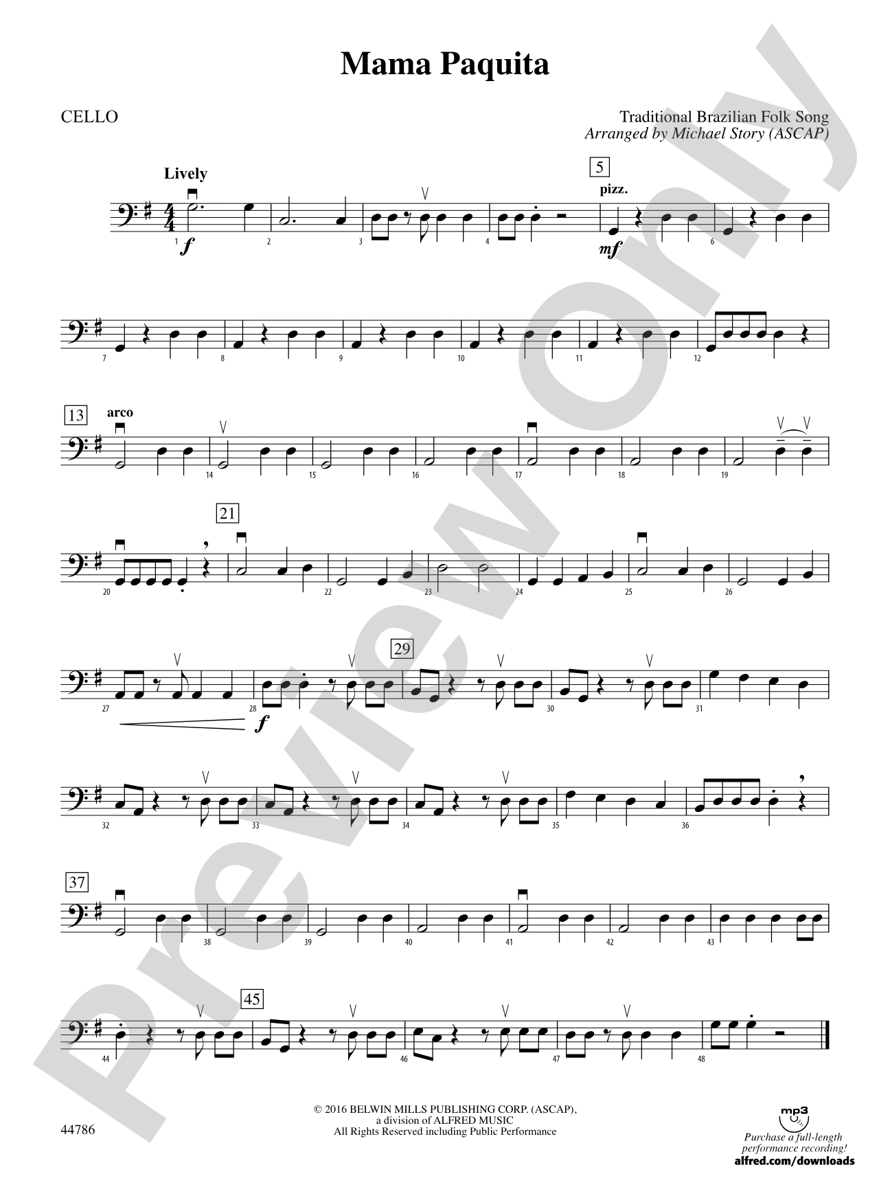 Mama Paquita: Cello