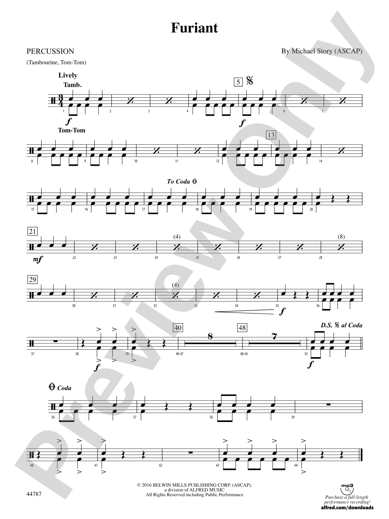 Furiant: 1st Percussion