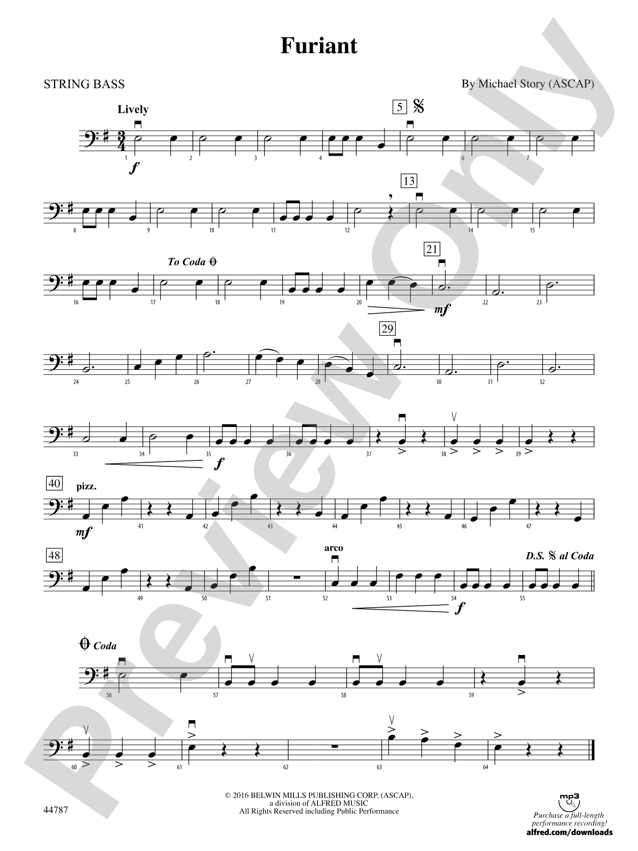 Furiant: String Bass