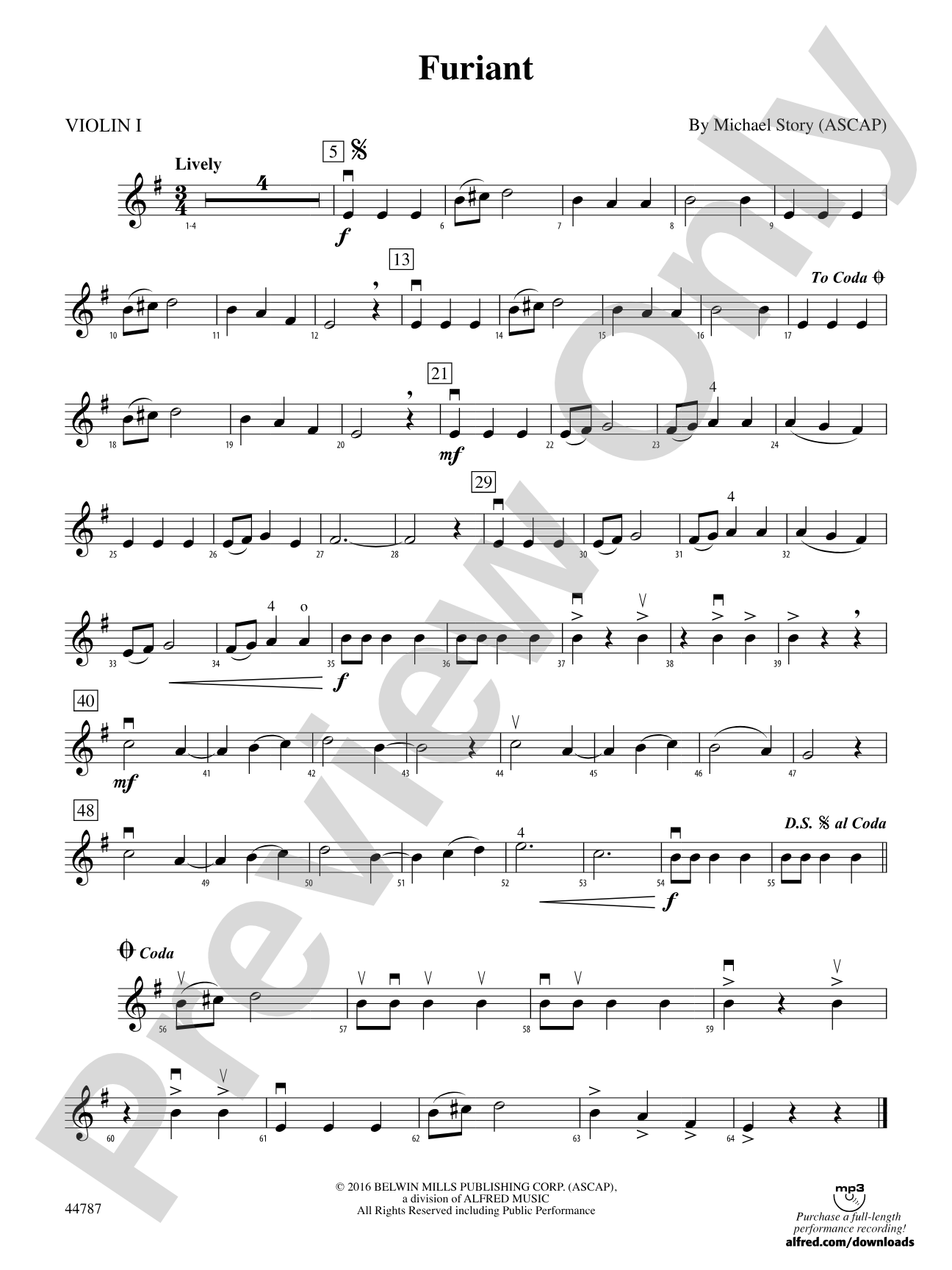 Furiant: 1st Violin