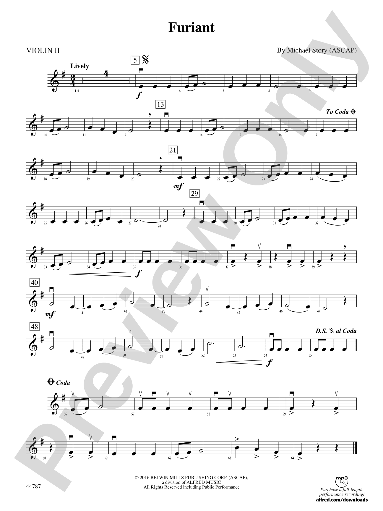 Furiant: 2nd Violin