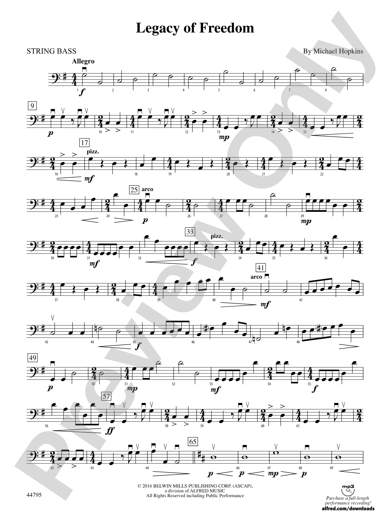 Legacy of Freedom: String Bass