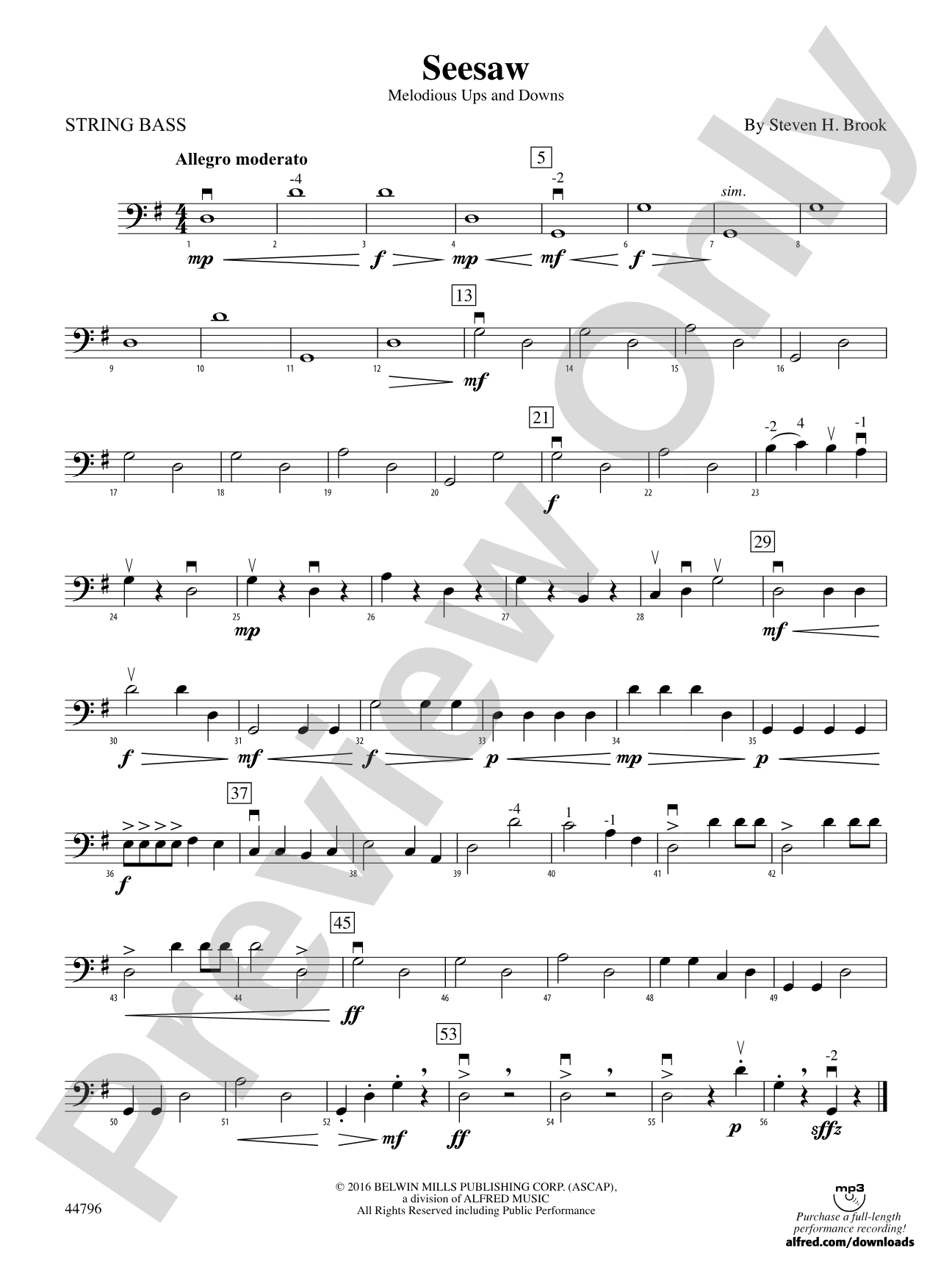 Seesaw: String Bass