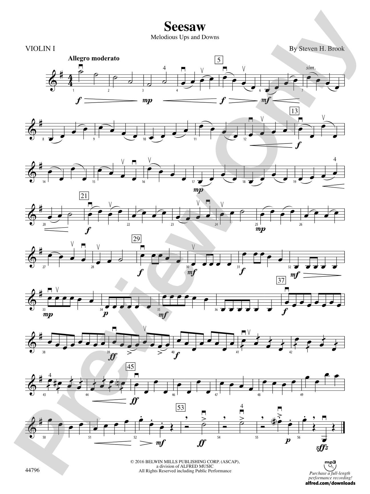 Seesaw: 1st Violin