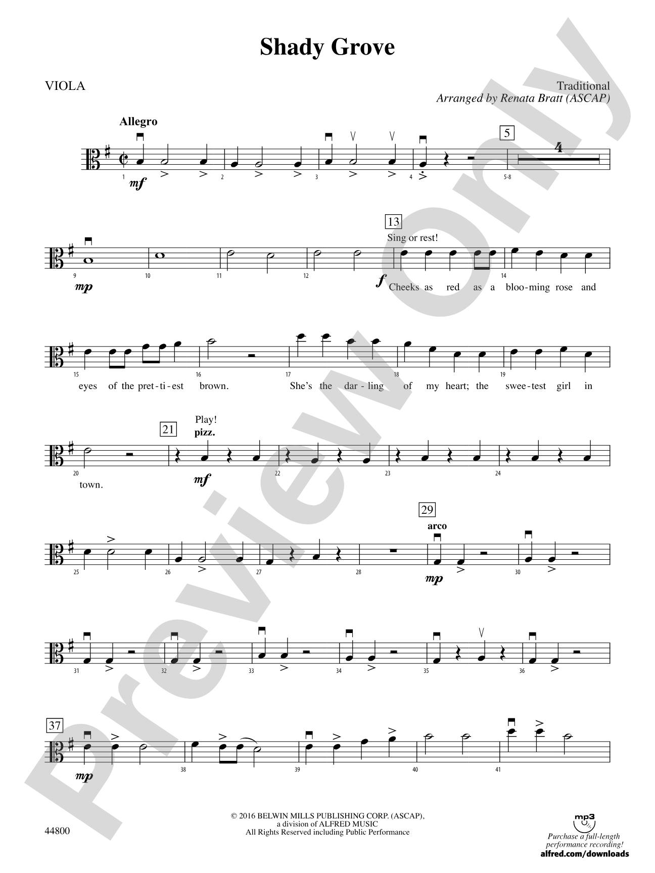 Shady Grove: Viola