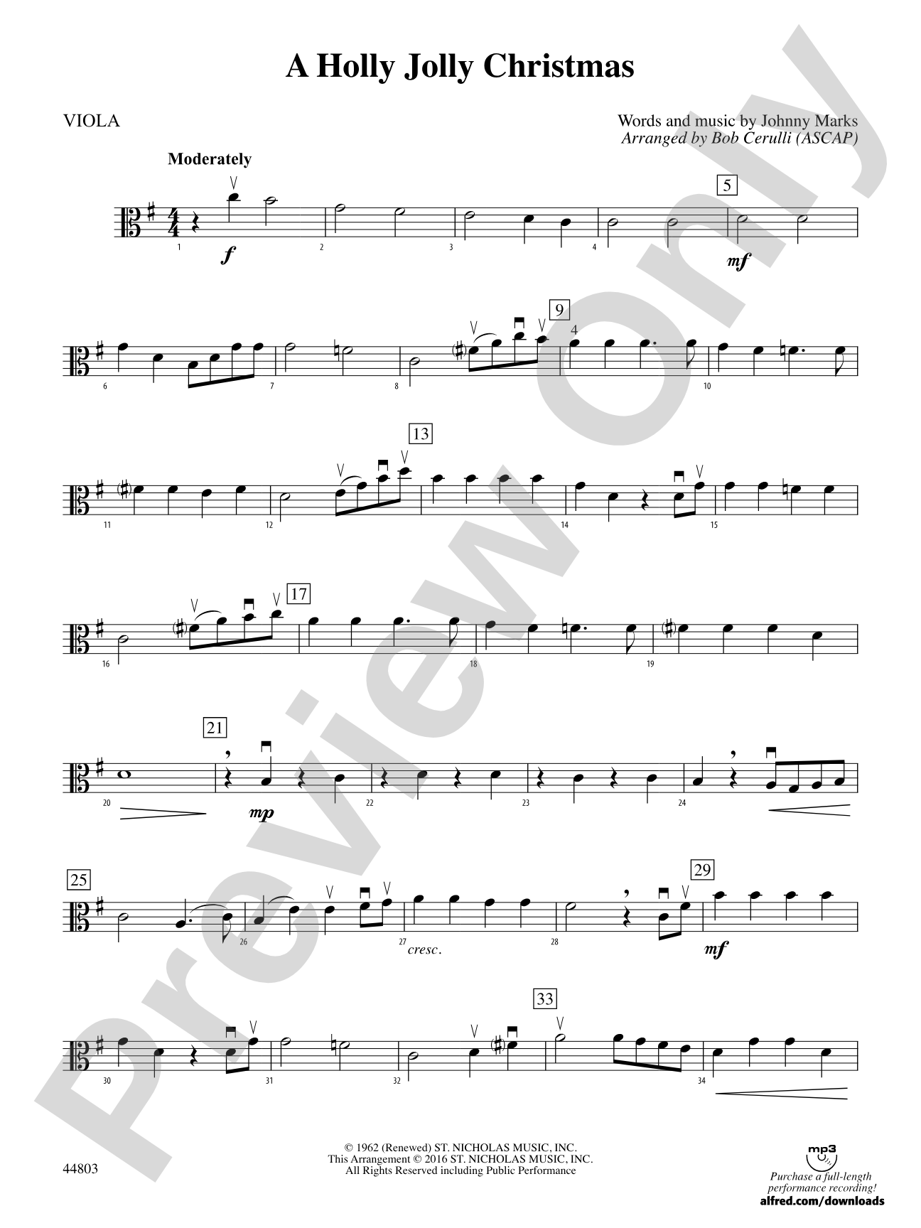 A Holly Jolly Christmas: Viola