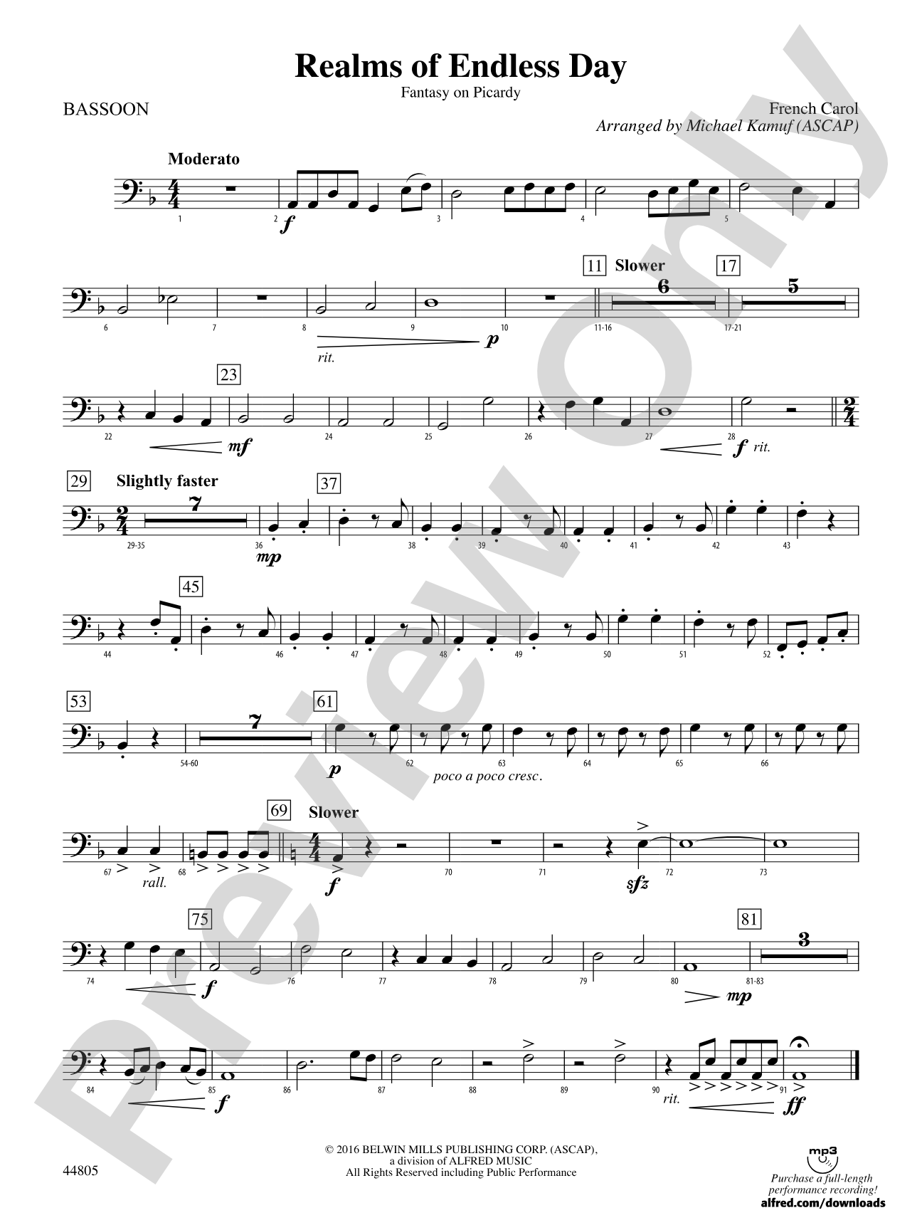 Realms of Endless Day: Bassoon