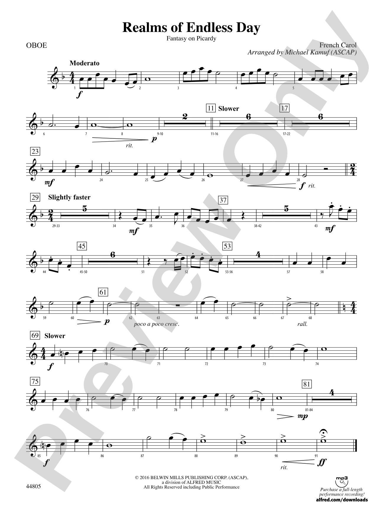 Realms of Endless Day: Oboe