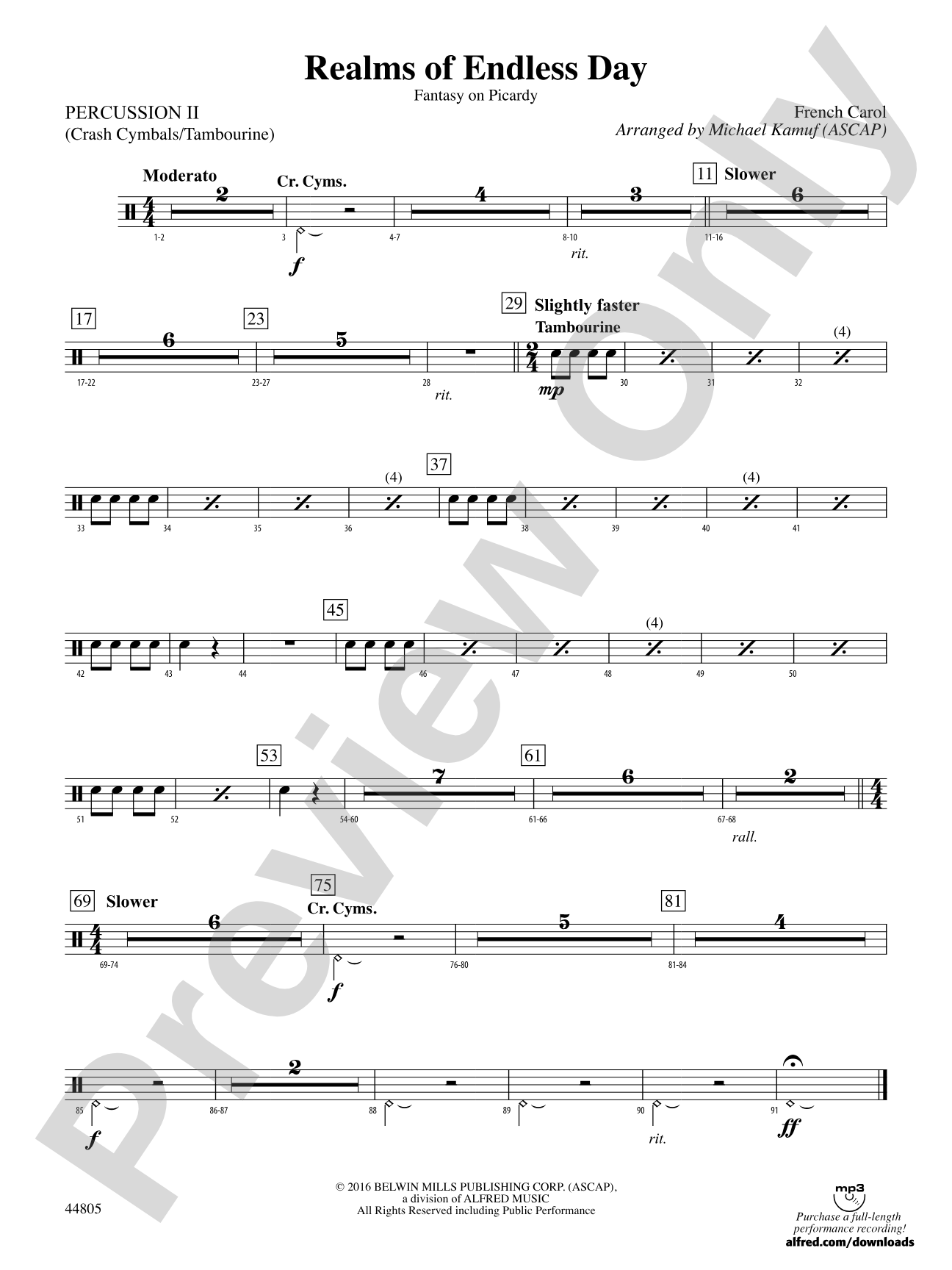 Realms of Endless Day: 2nd Percussion