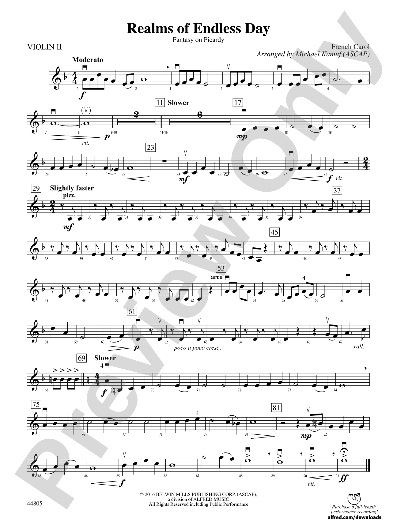 Realms of Endless Day: 2nd Violin