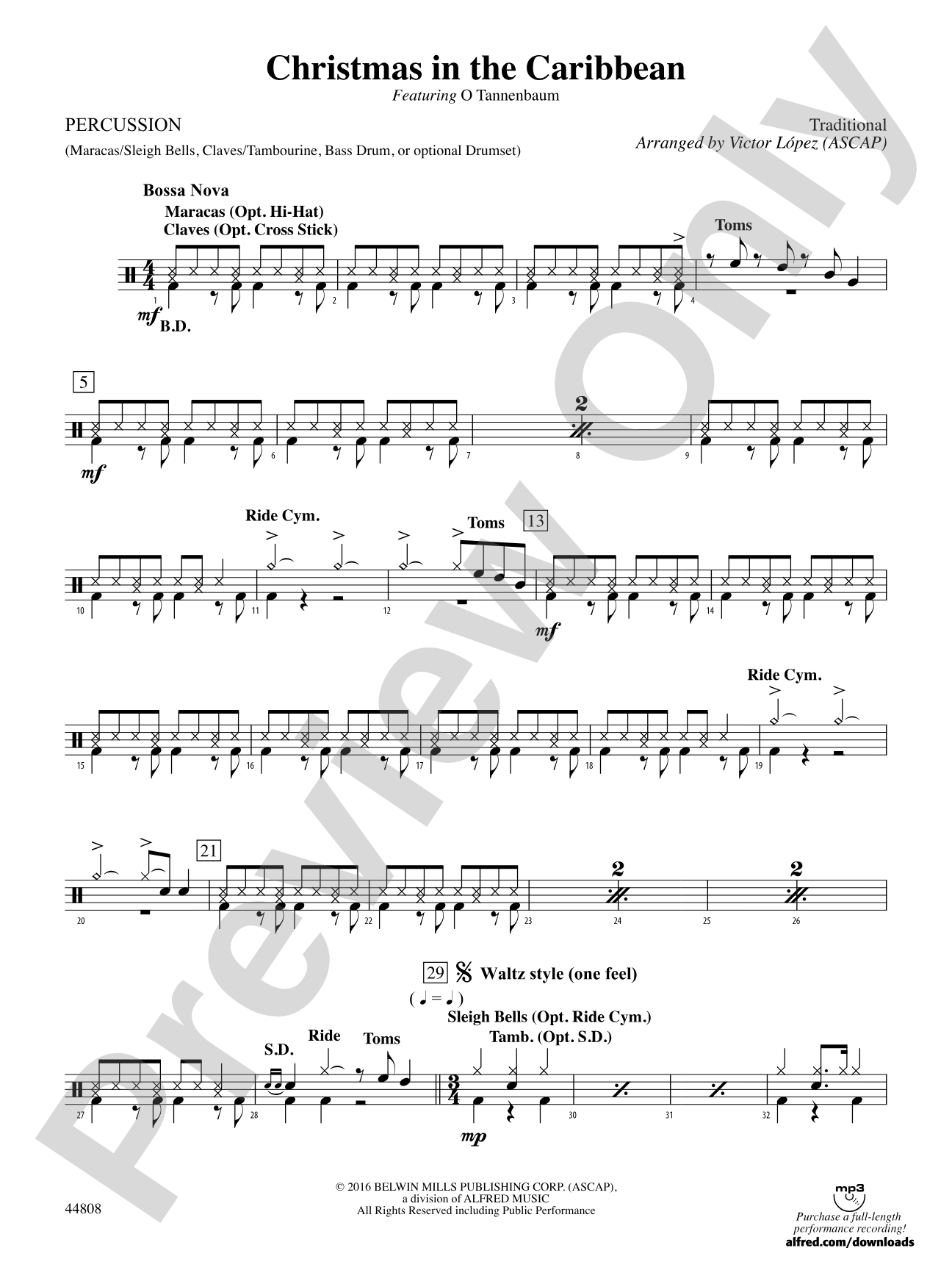 Christmas in the Caribbean: 1st Percussion