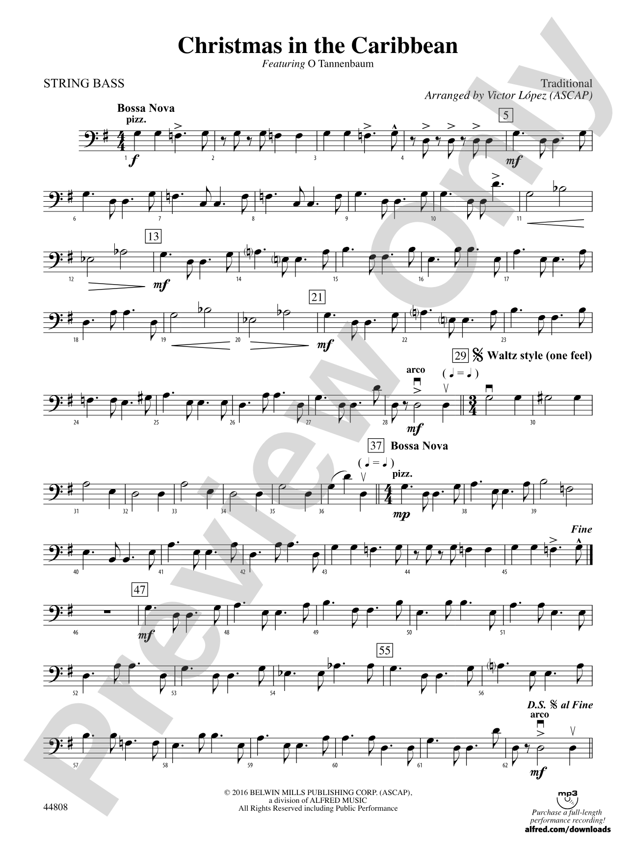 Christmas in the Caribbean: String Bass