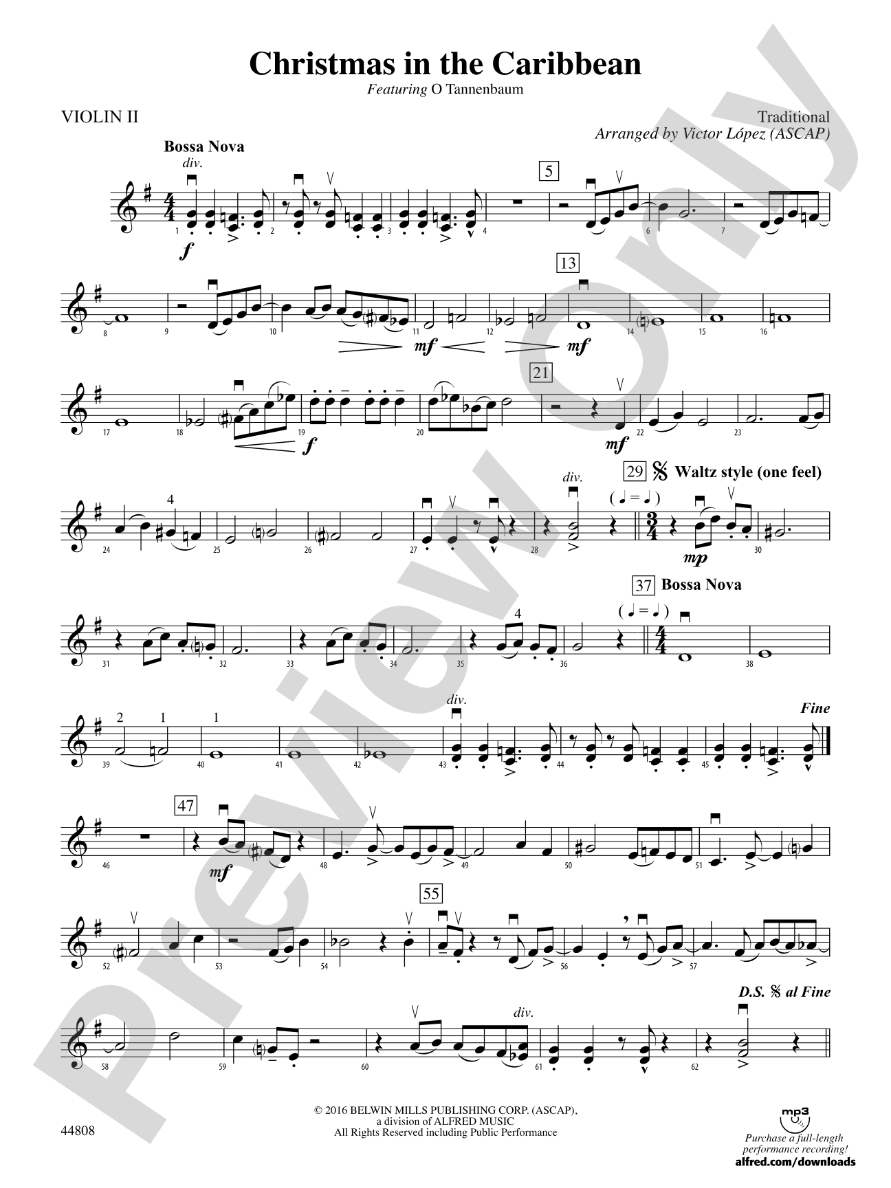 Christmas in the Caribbean: 2nd Violin