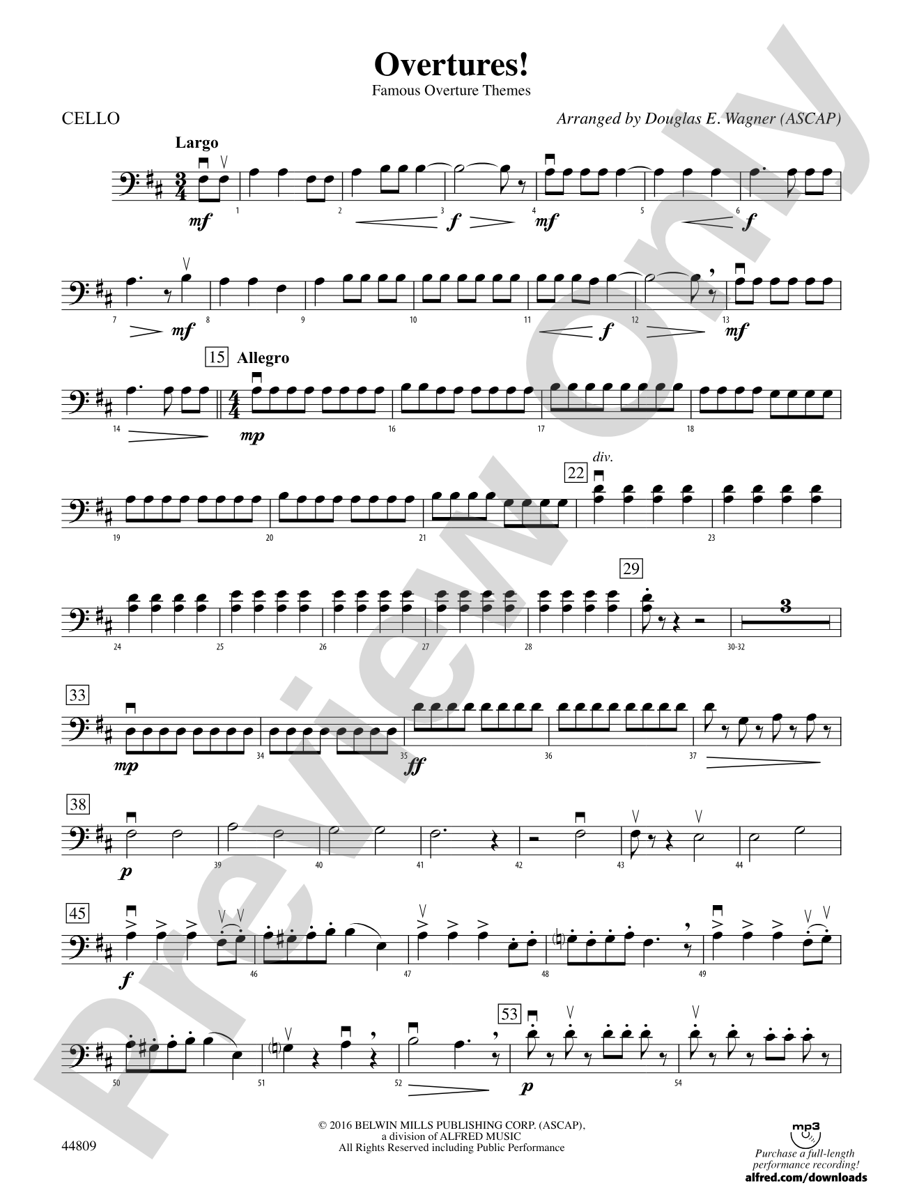 Overtures!: Cello