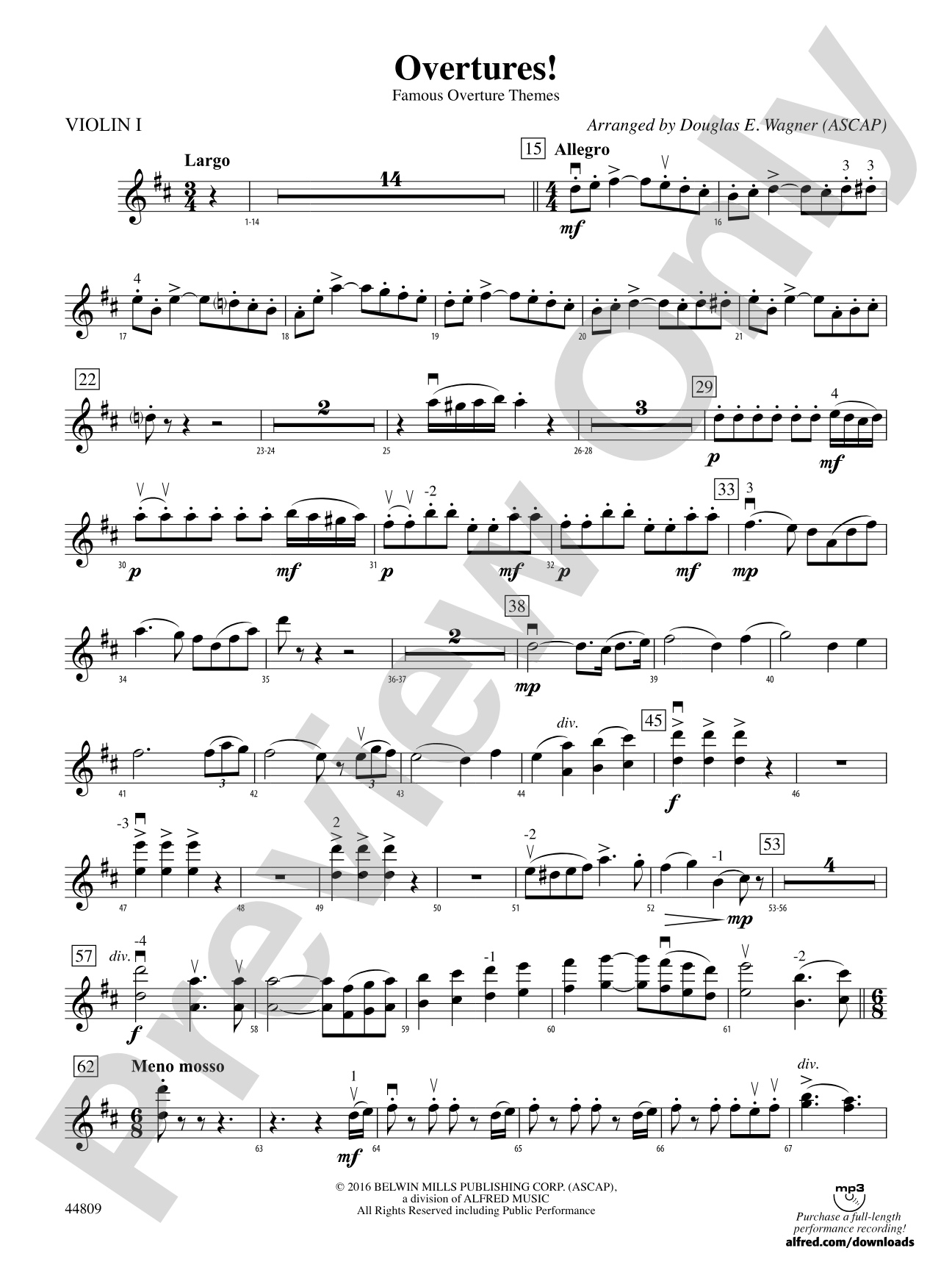 Overtures!: 1st Violin