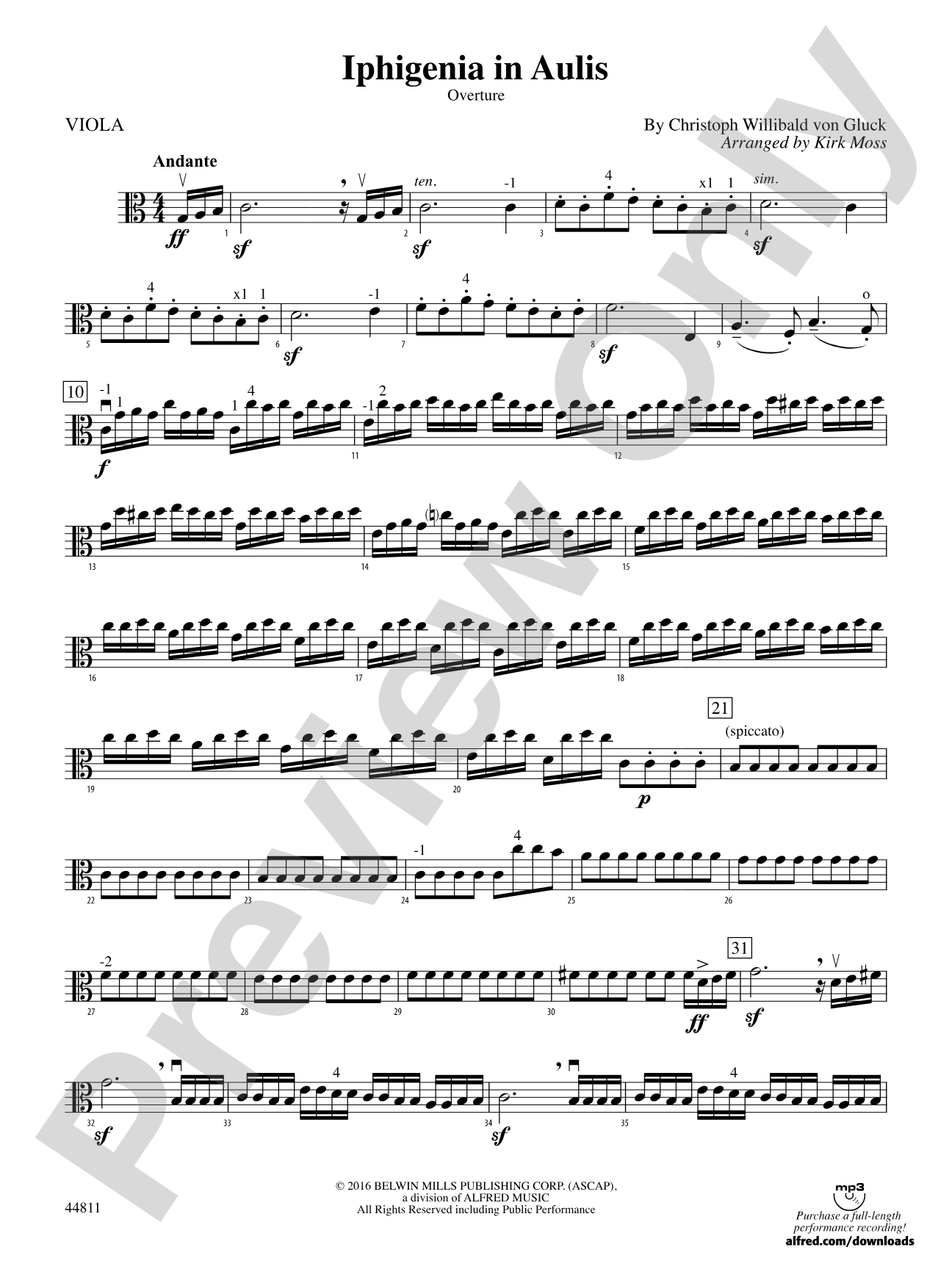 Iphigenia in Aulis: Viola