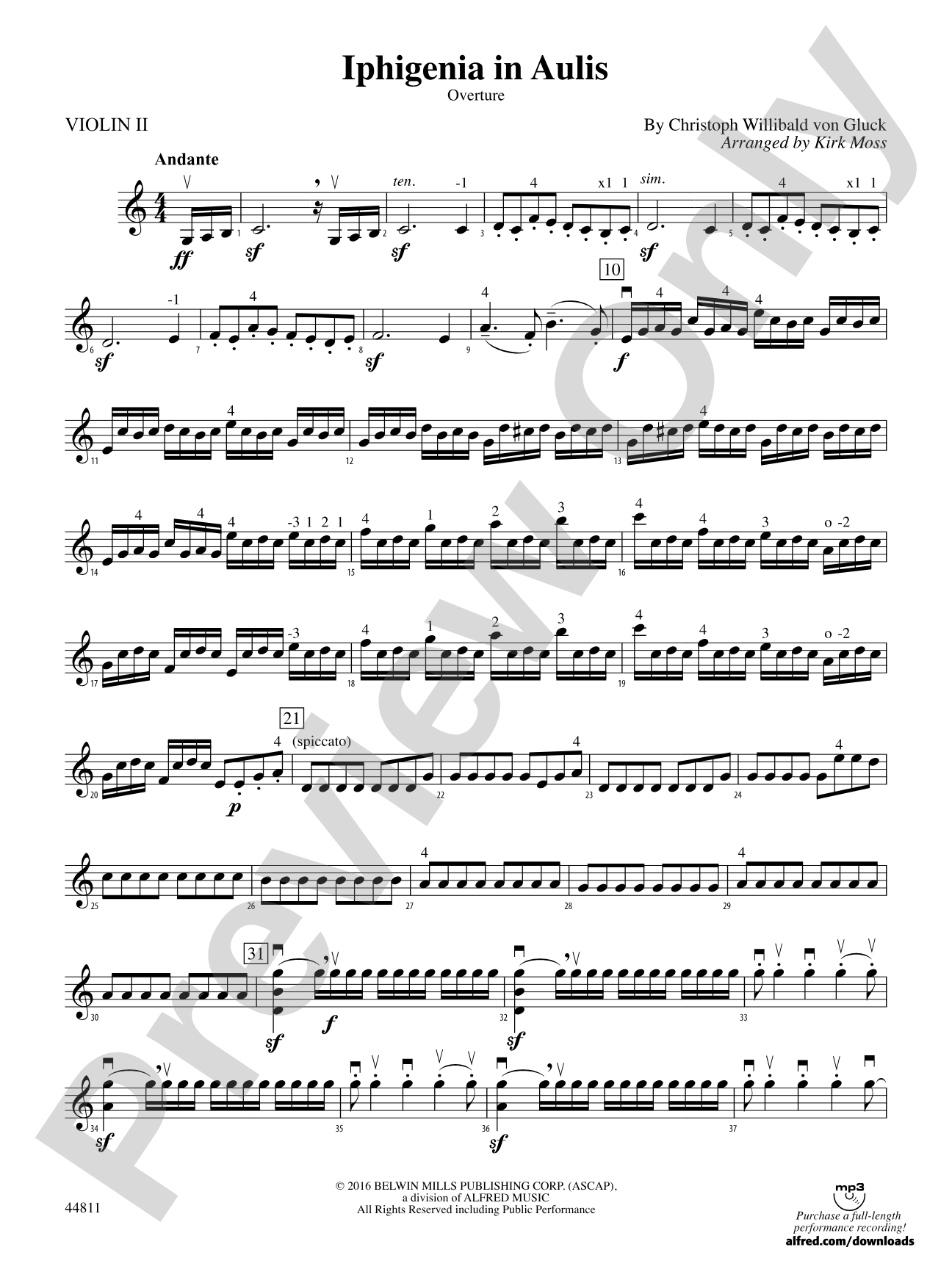 Iphigenia in Aulis: 2nd Violin
