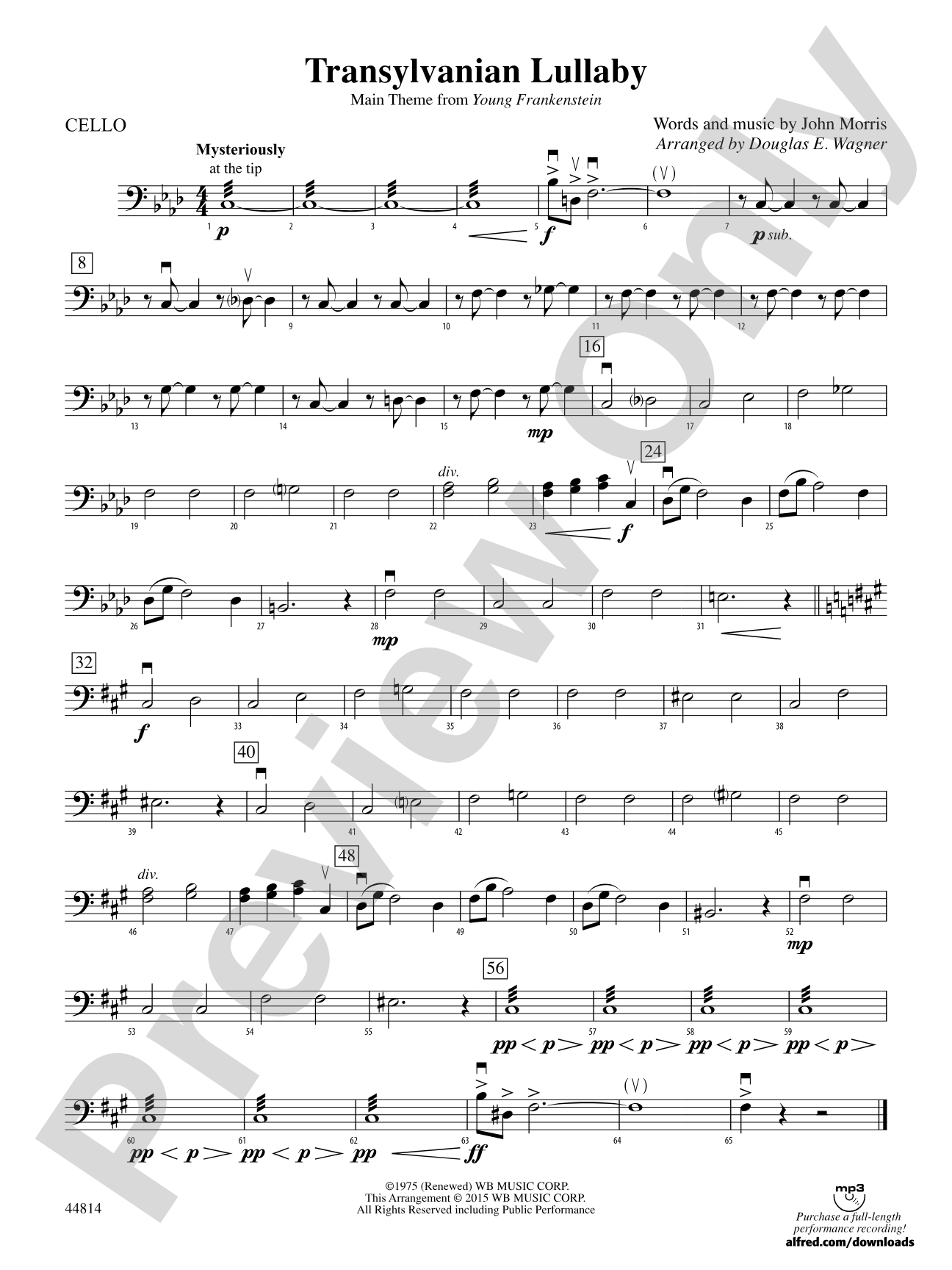 Transylvanian Lullaby: Cello