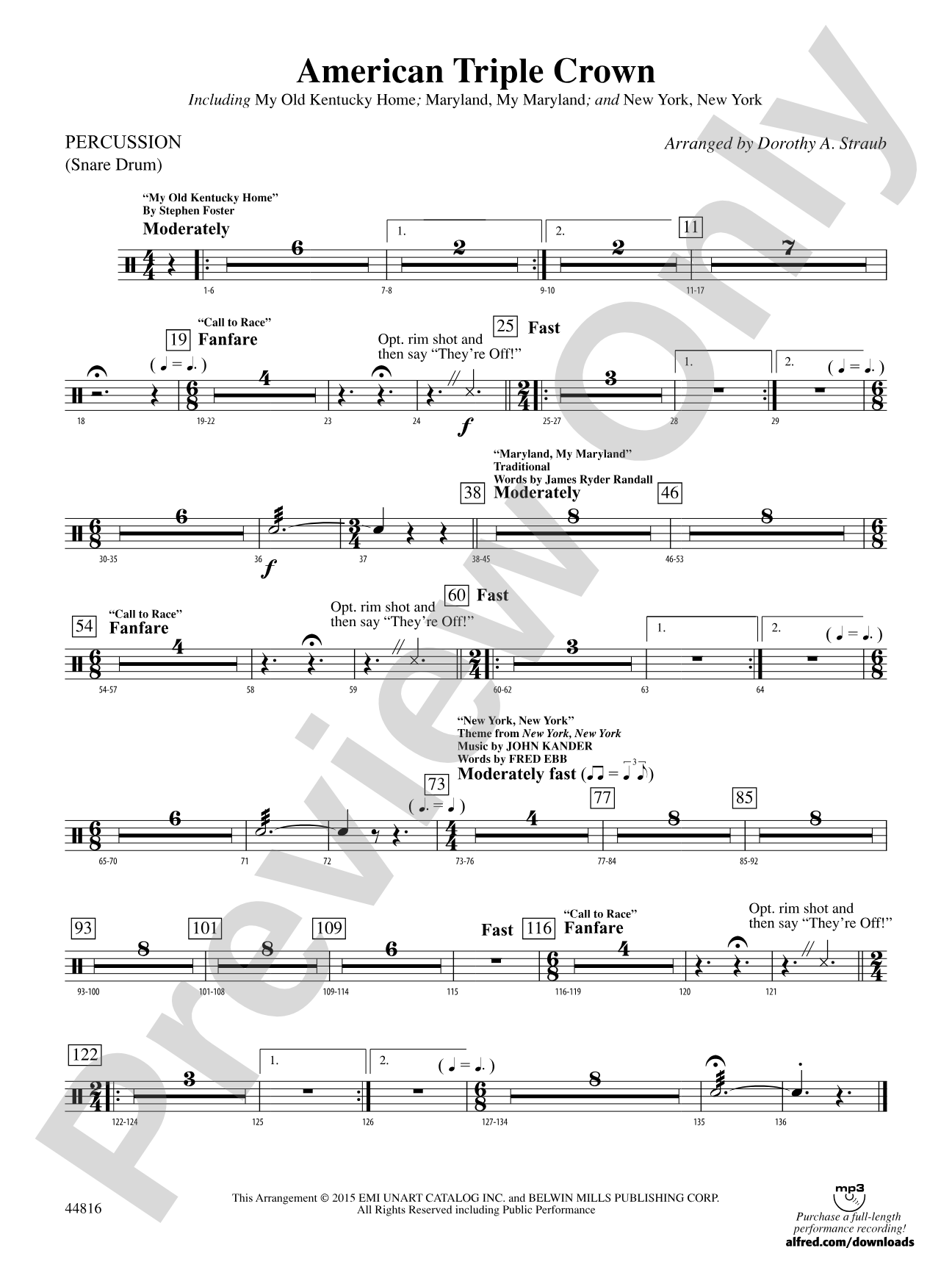 American Triple Crown: 1st Percussion