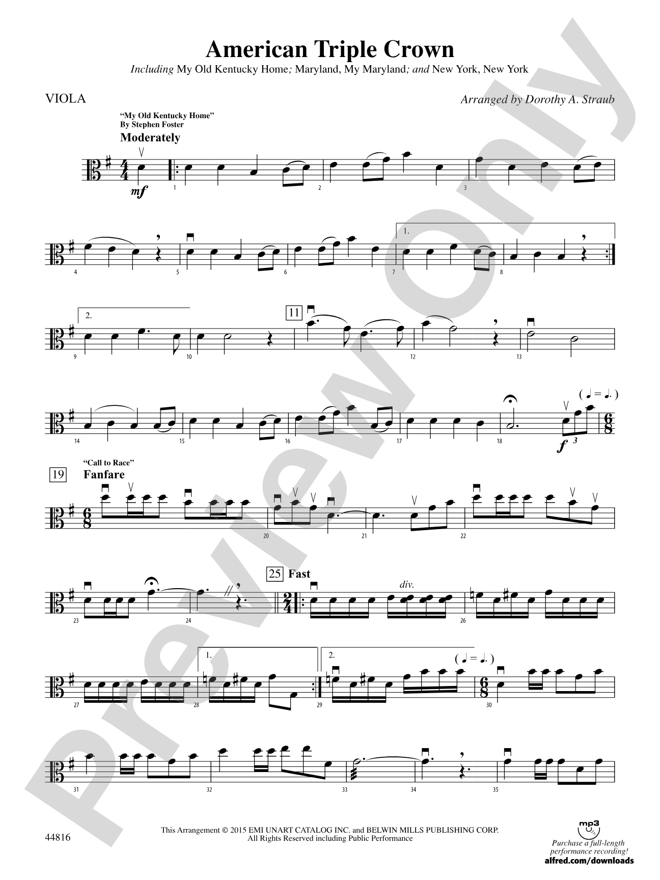American Triple Crown: Viola