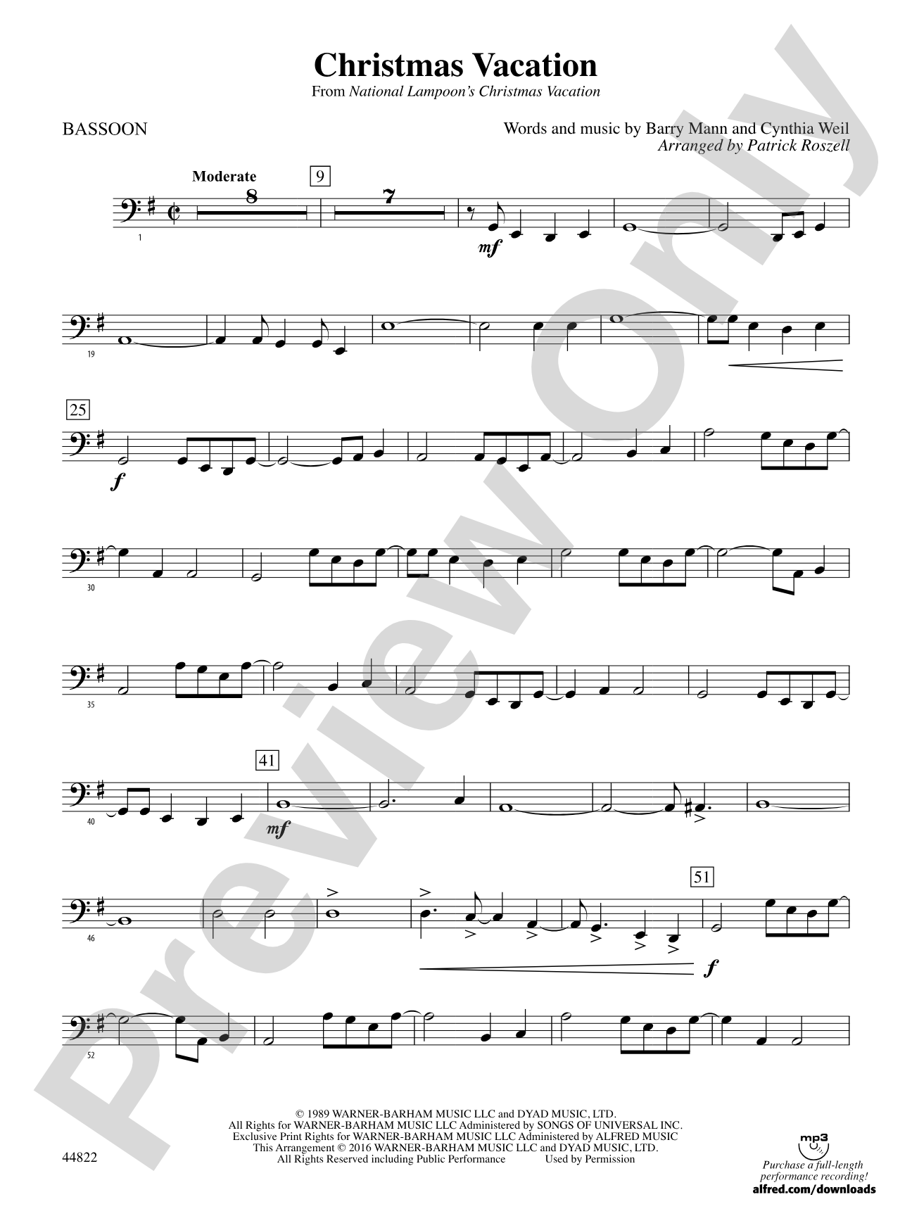 Christmas Vacation: Bassoon
