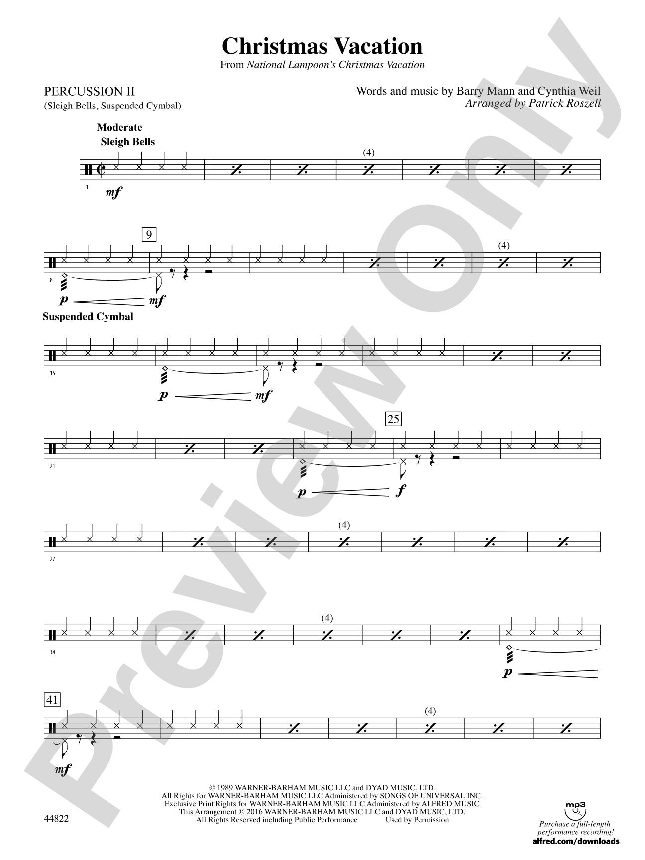 Christmas Vacation: 2nd Percussion