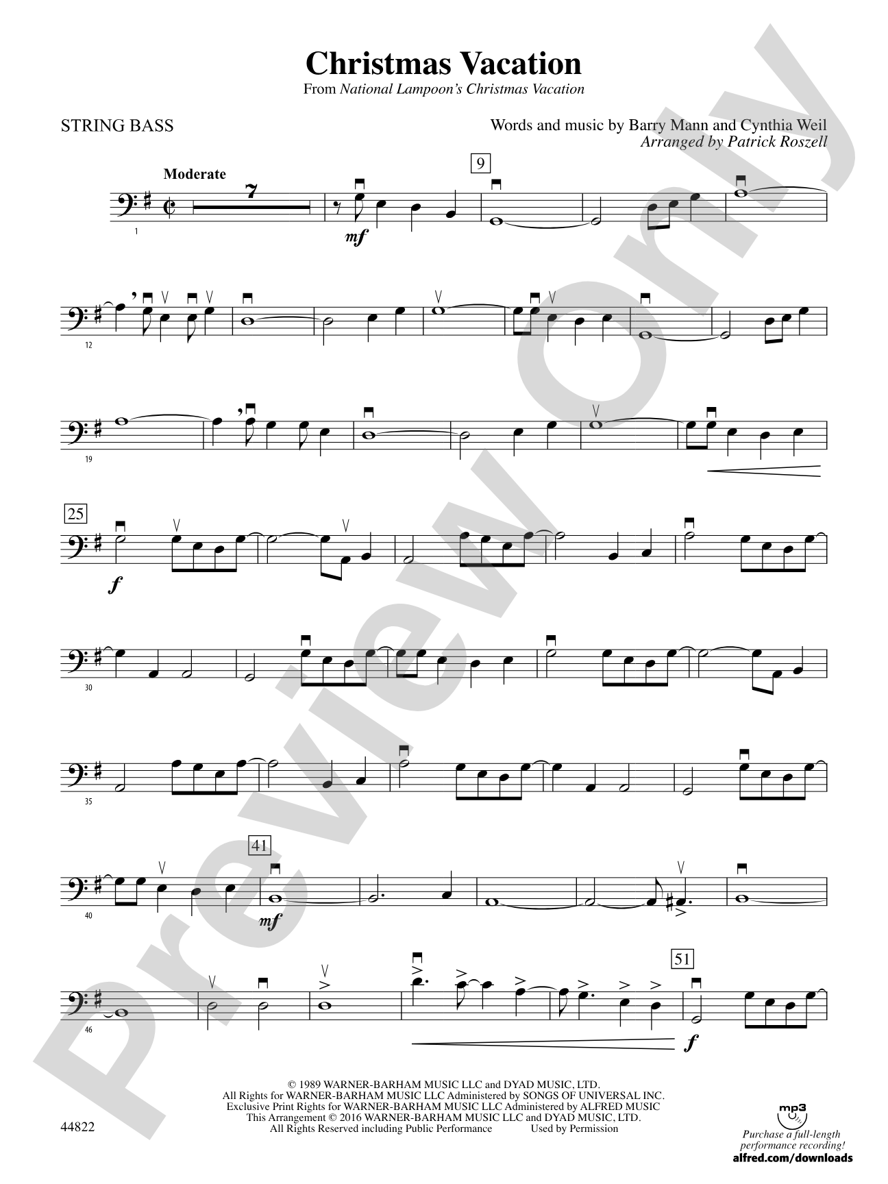 Christmas Vacation: String Bass