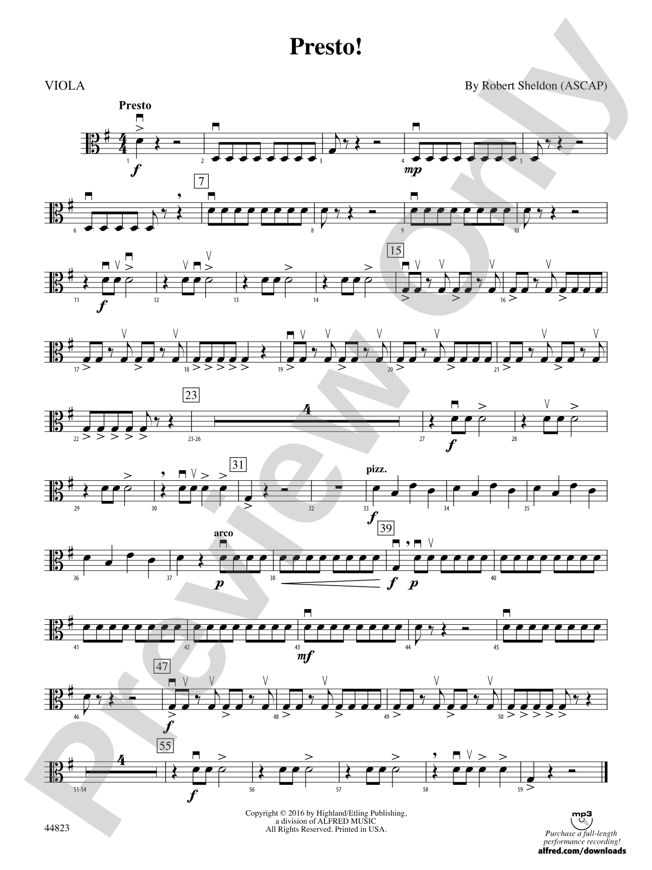 Presto!: Viola