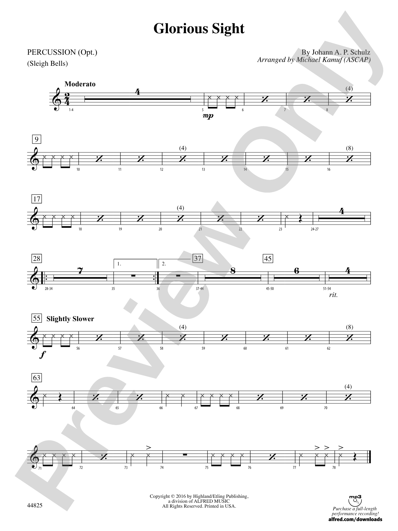Glorious Sight: 1st Percussion