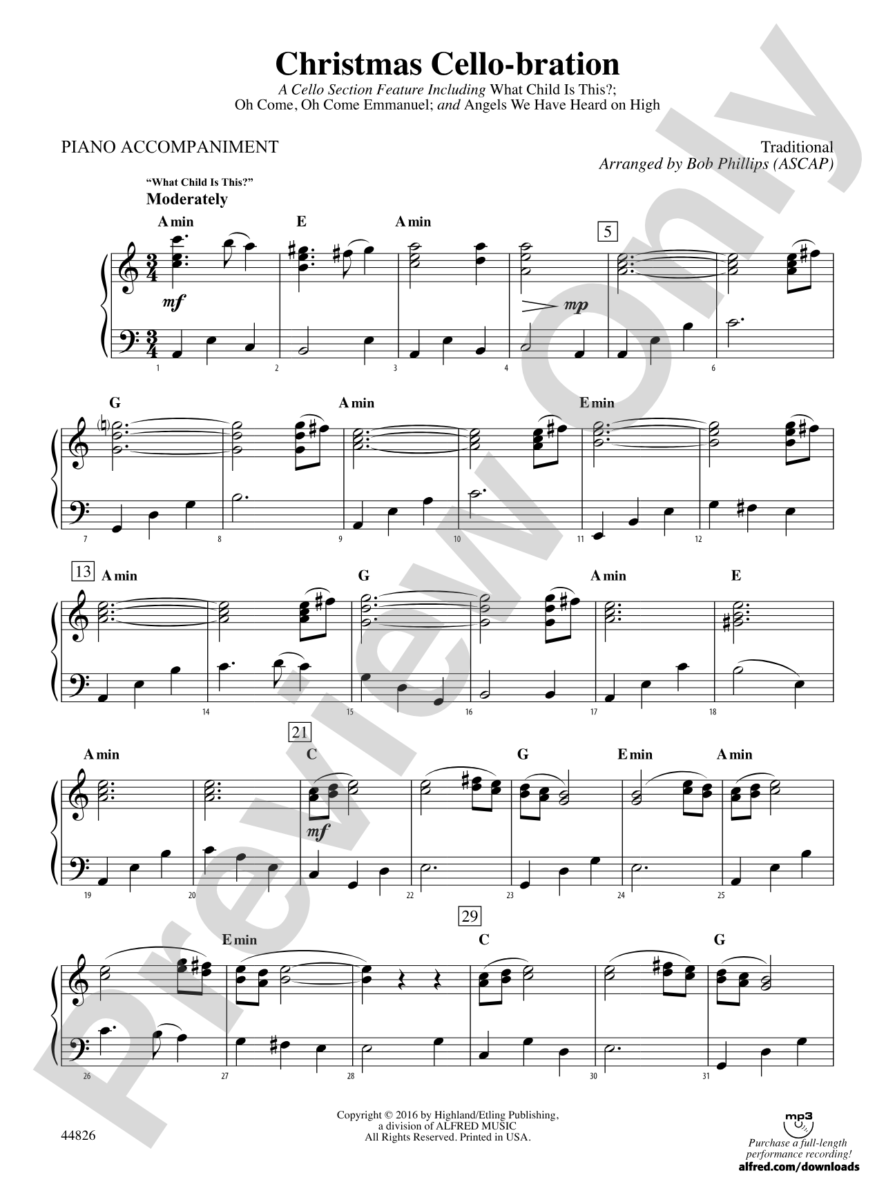Christmas Cello-bration: Piano Accompaniment
