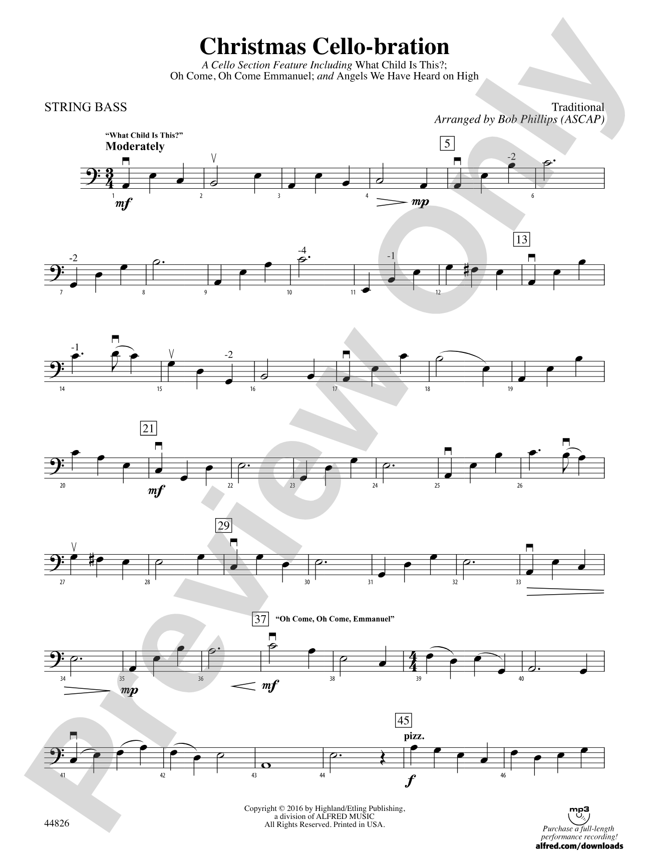 Christmas Cello-bration: String Bass