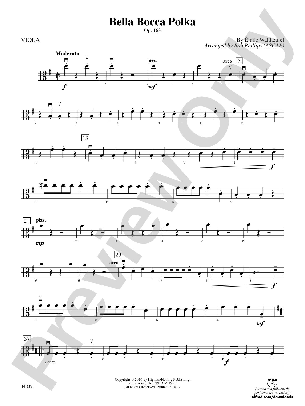 Bella Bocca Polka: Viola